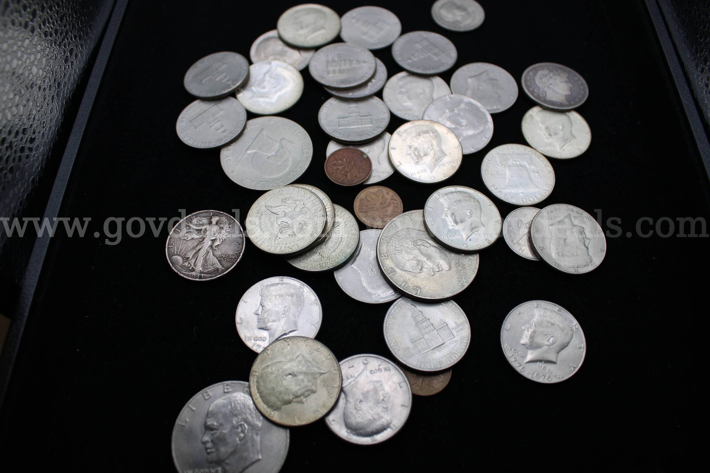 Dollar Coins (4)    Half Dollars (30)     Foreign Coins (4)   Government Surplus Auction - Photo #2