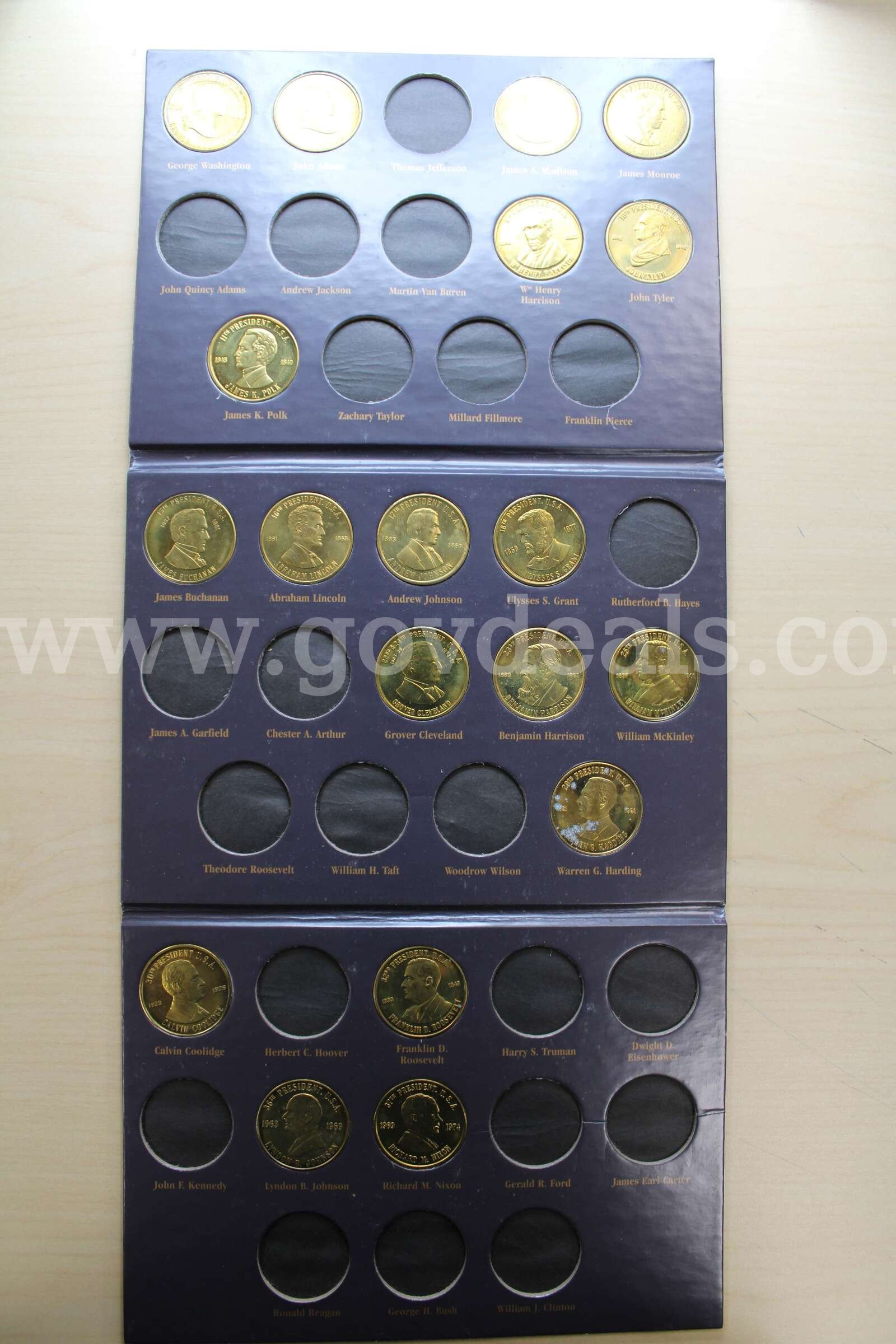 COIN SET (1); $2 BILL (1); $1 COIN (7); HALF DOLLAR (1); QUARTER (7); NICKEL (6)   Government Surplus Auction - Photo #2