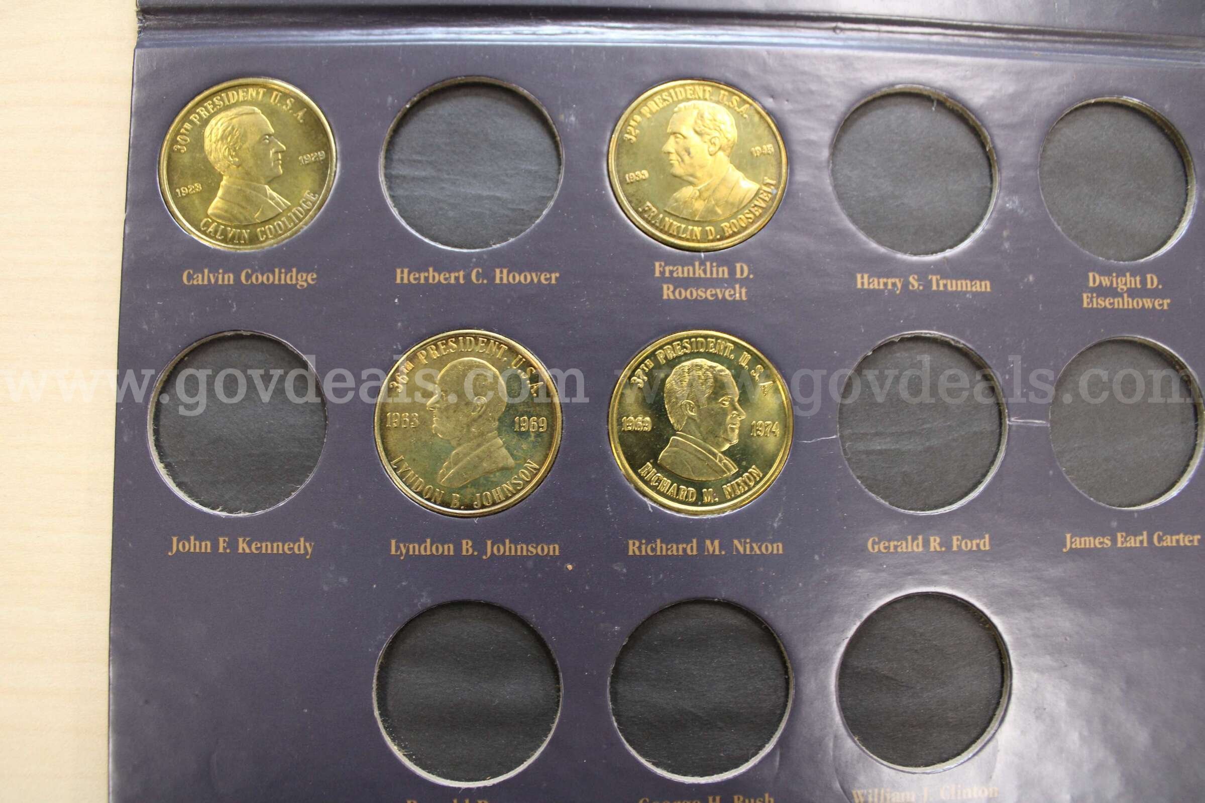 COIN SET (1); $2 BILL (1); $1 COIN (7); HALF DOLLAR (1); QUARTER (7); NICKEL (6)   Government Surplus Auction - Photo #5