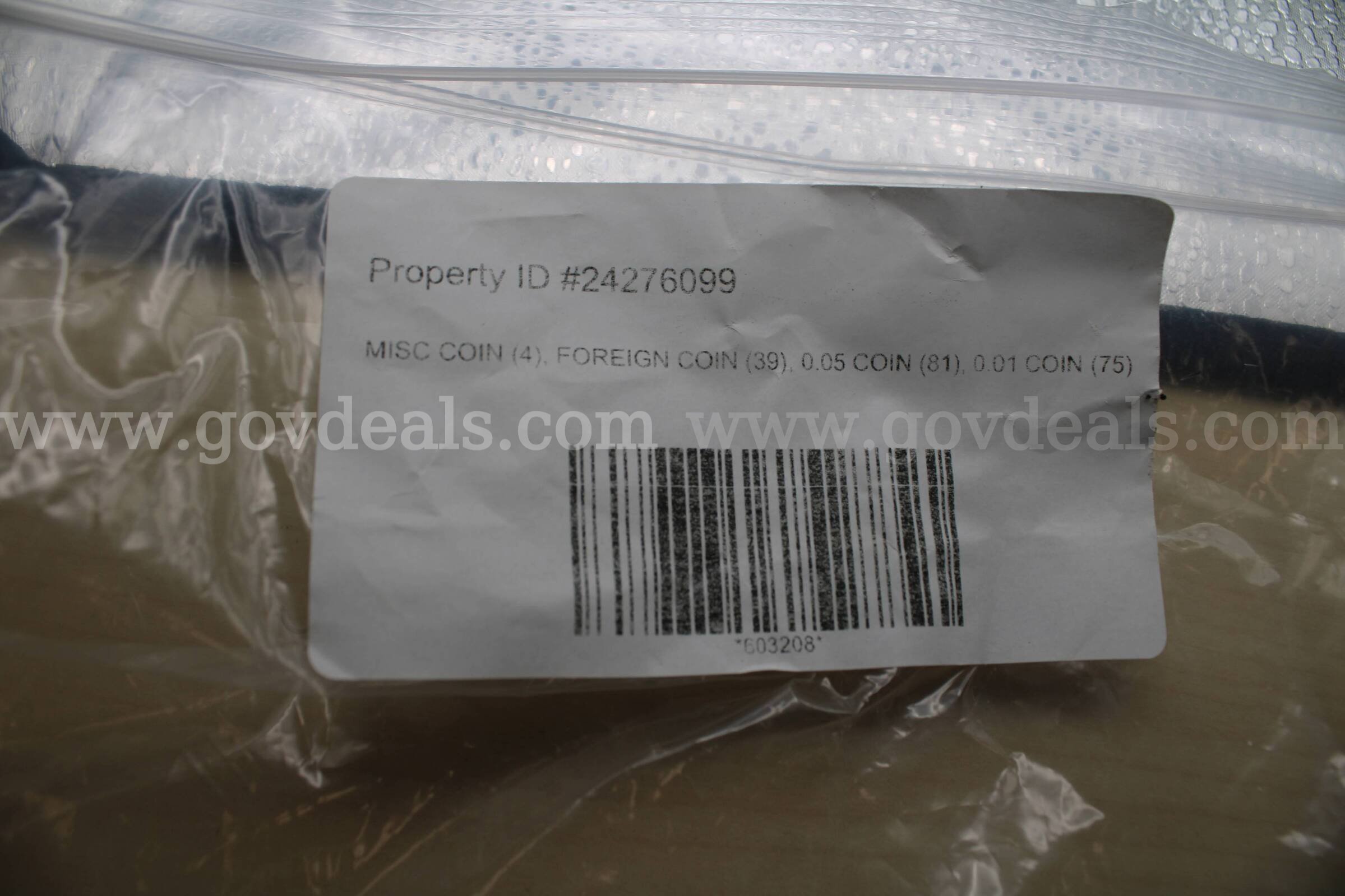 MISC COIN (4), FOREIGN COIN (39), 0.05 COIN (81), 0.01 COIN (75)   Government Surplus Auction - Photo #5