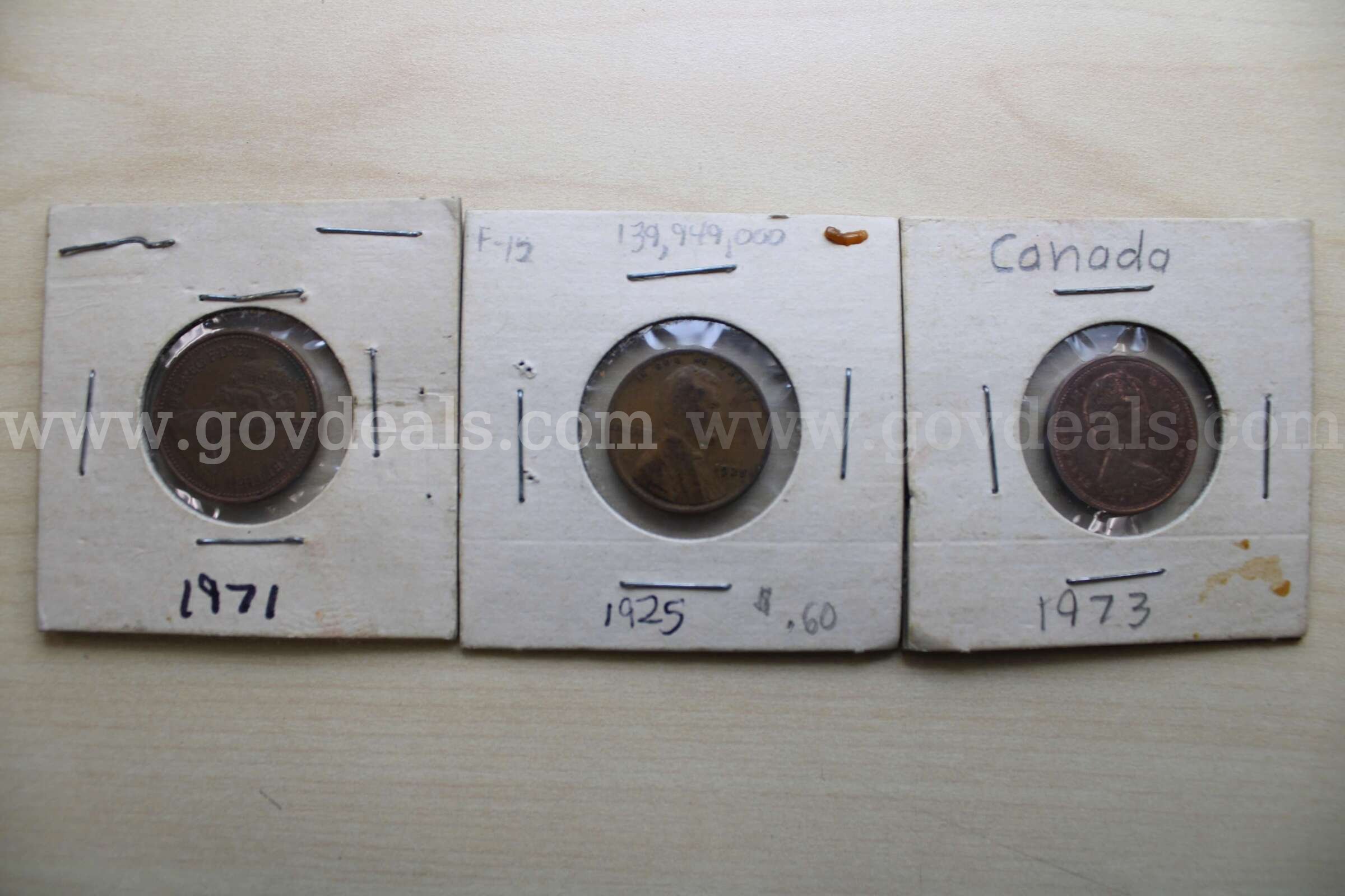 $1 COIN (2); COIN SET (3); NICKEL (3); PENNY (4); DIME (3); FOREIGN, COINS (27)   Government Surplus Auction - Photo #4
