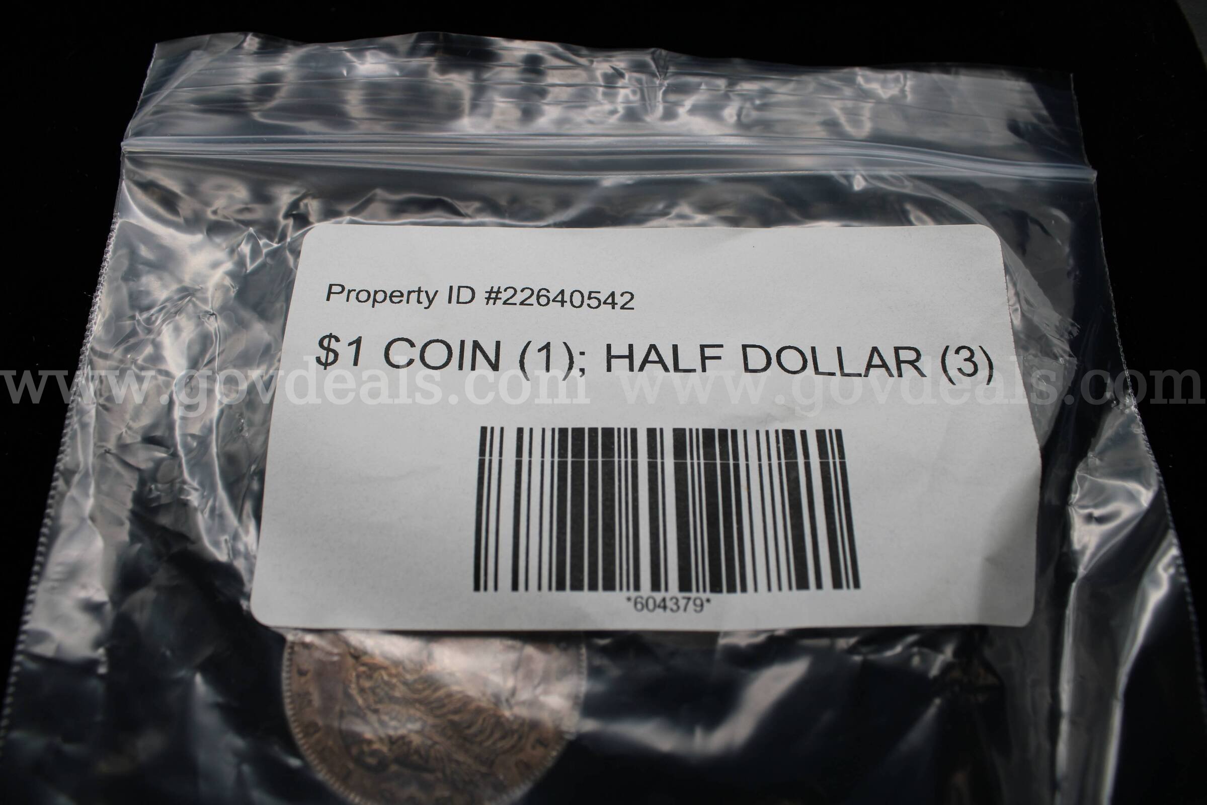 $1 COIN (1); HALF DOLLAR (3)   Government Surplus Auction - Photo #2