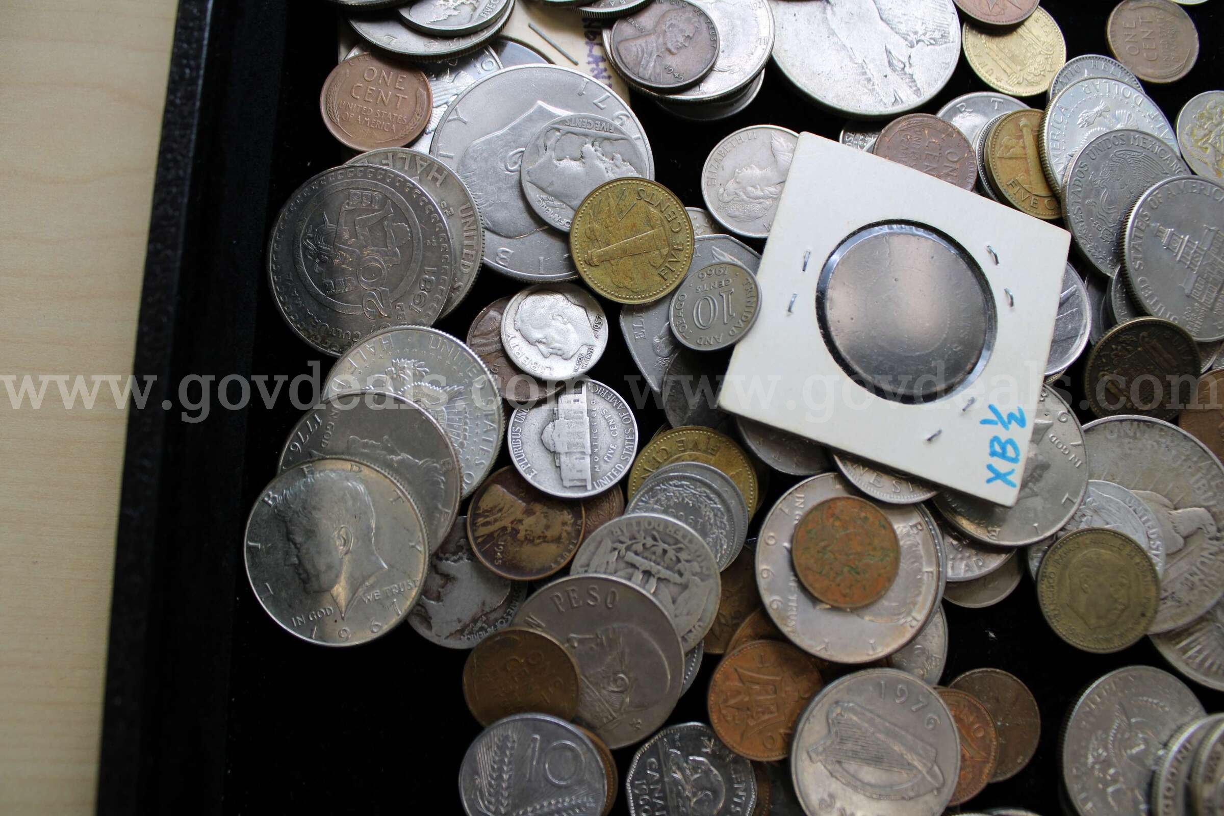 $2 BILL (2); DIMES (7); QUARTERS (4); NICKELS (10); PENNY (22); $1 COIN (8)   Government Surplus Auction - Photo #6