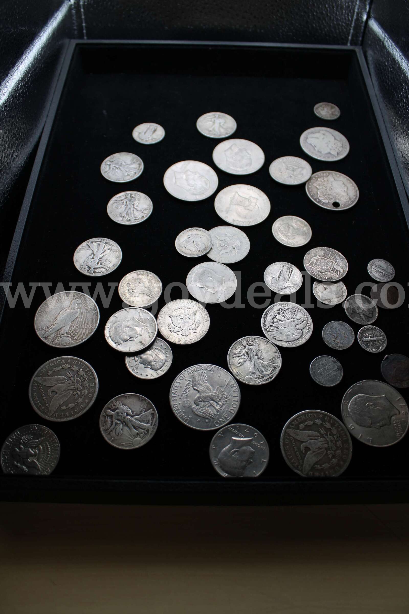 $2 BILL (4); $1 COIN (13); HALF DOLLAR (14); QUARTER (3); DIME (2); NICKEL (4)   Government Surplus Auction - Photo #4