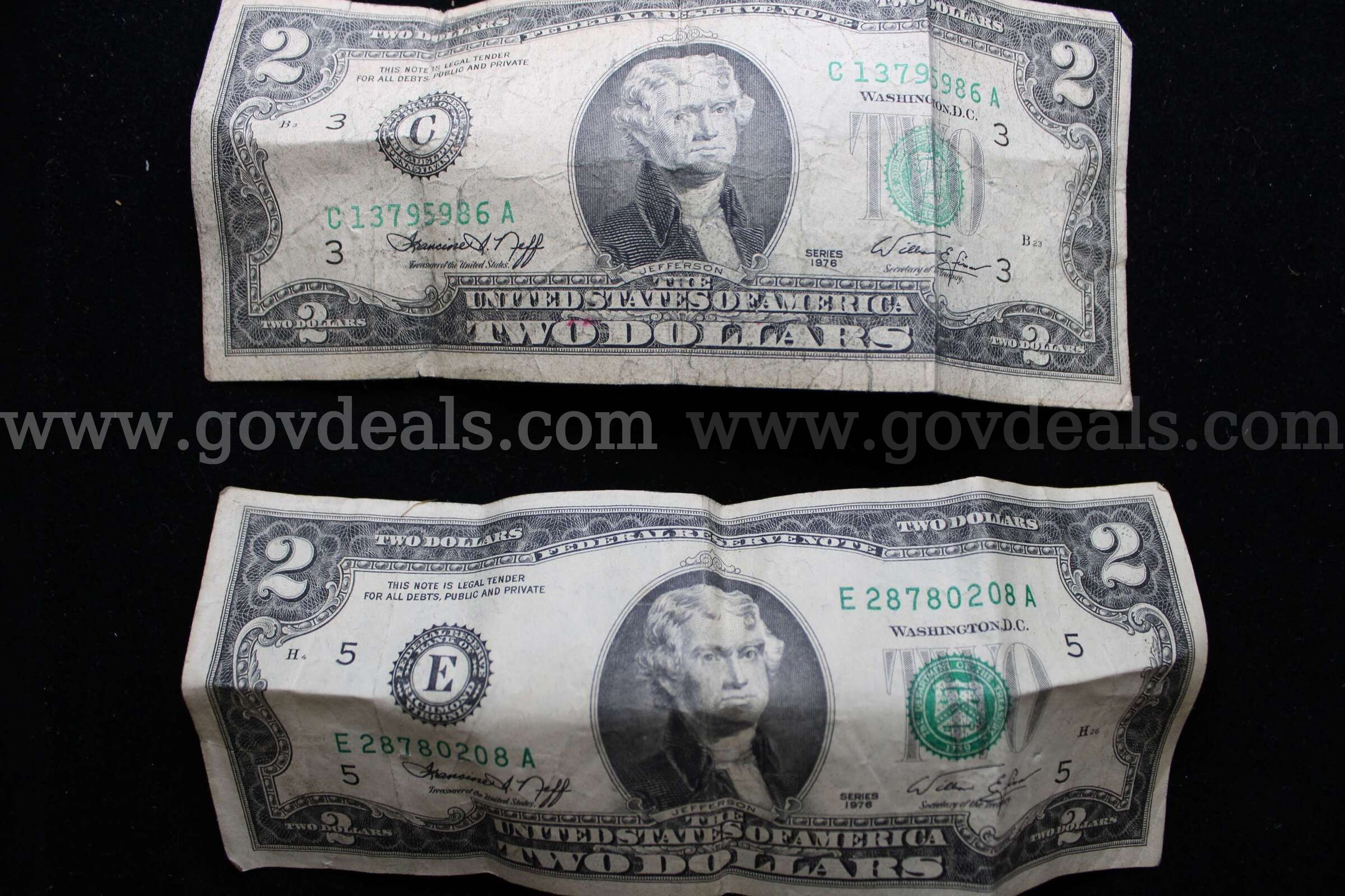 $2 BILL (2)   Government Surplus Auction - Primary Photo