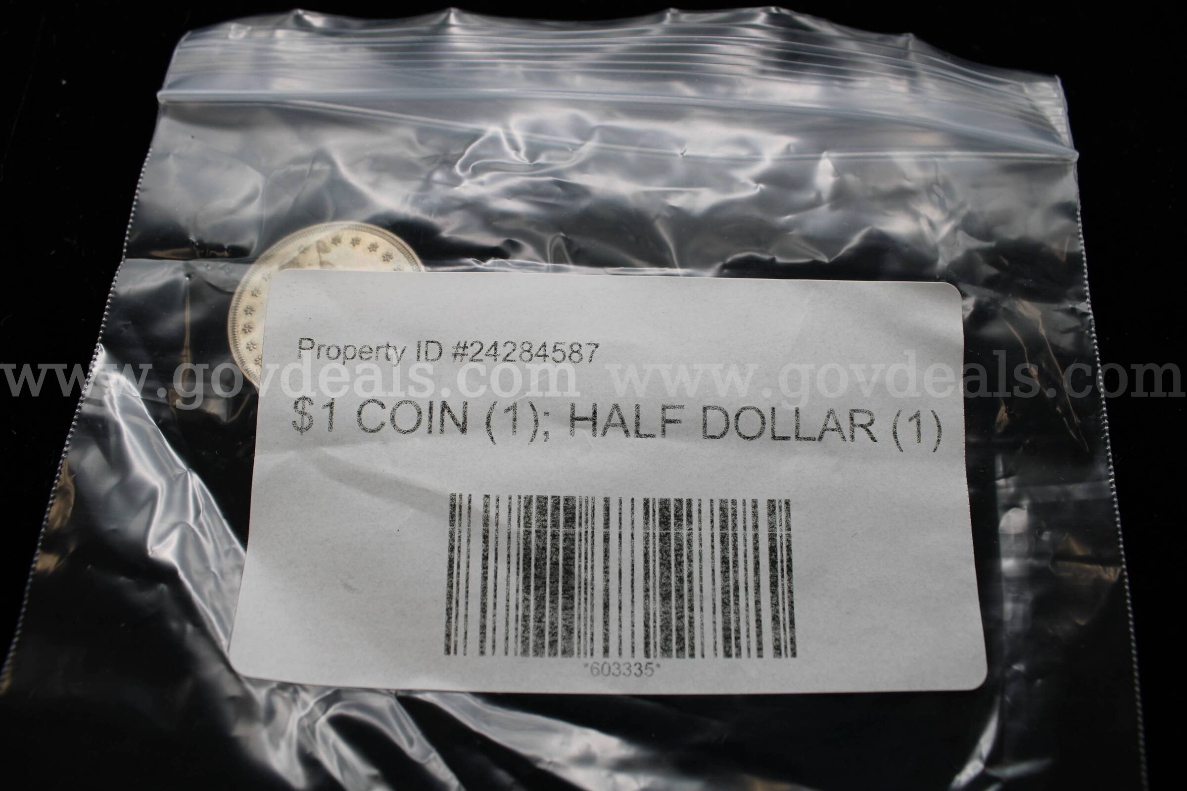 $1 COIN (1); HALF DOLLAR (1)   Government Surplus Auction - Photo #3