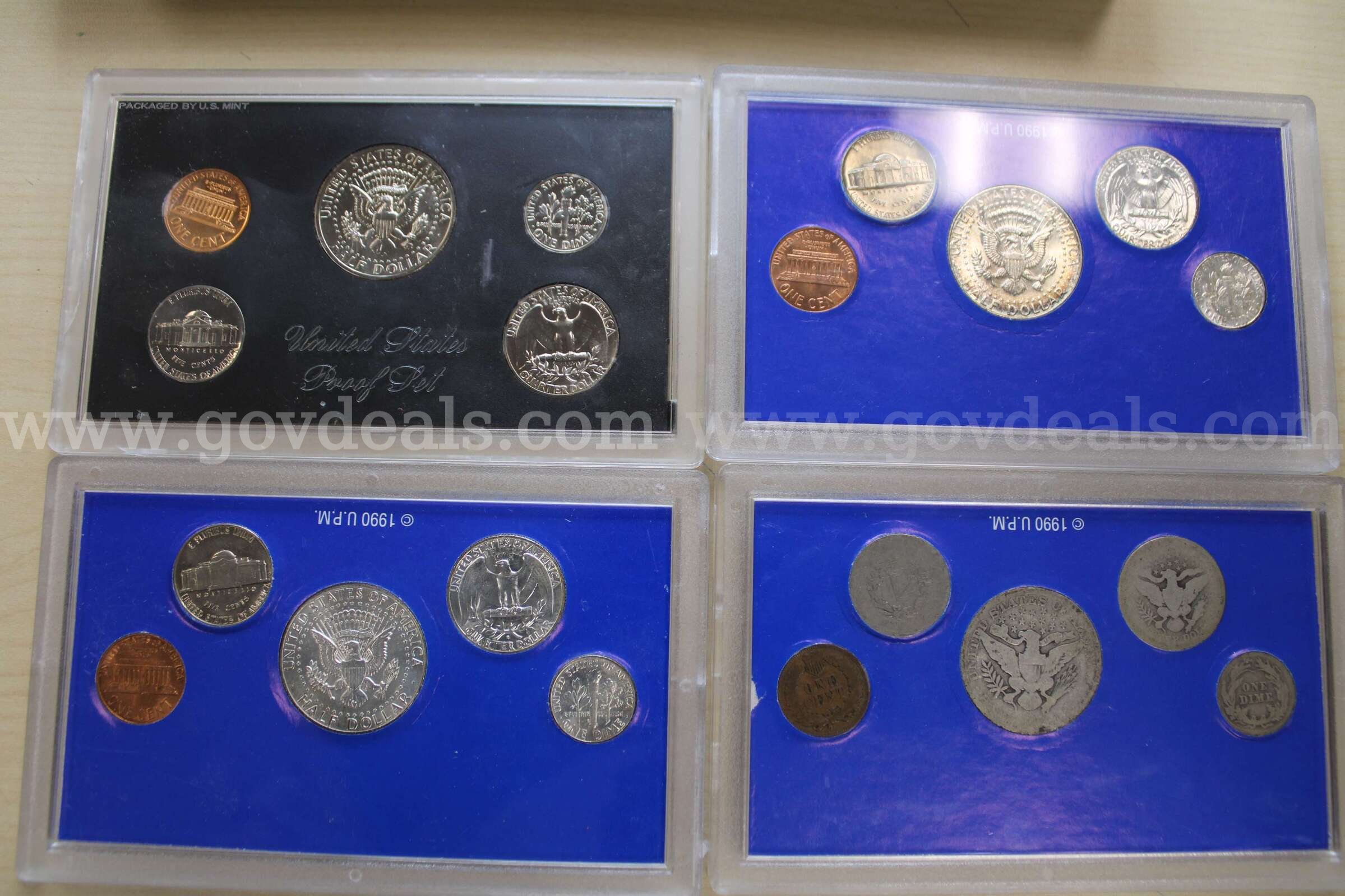 COIN SETS (4); HALF DOLLAR (1); FOREIGN COIN (3); NICKEL (1); TOKEN (1)   Government Surplus Auction - Photo #3