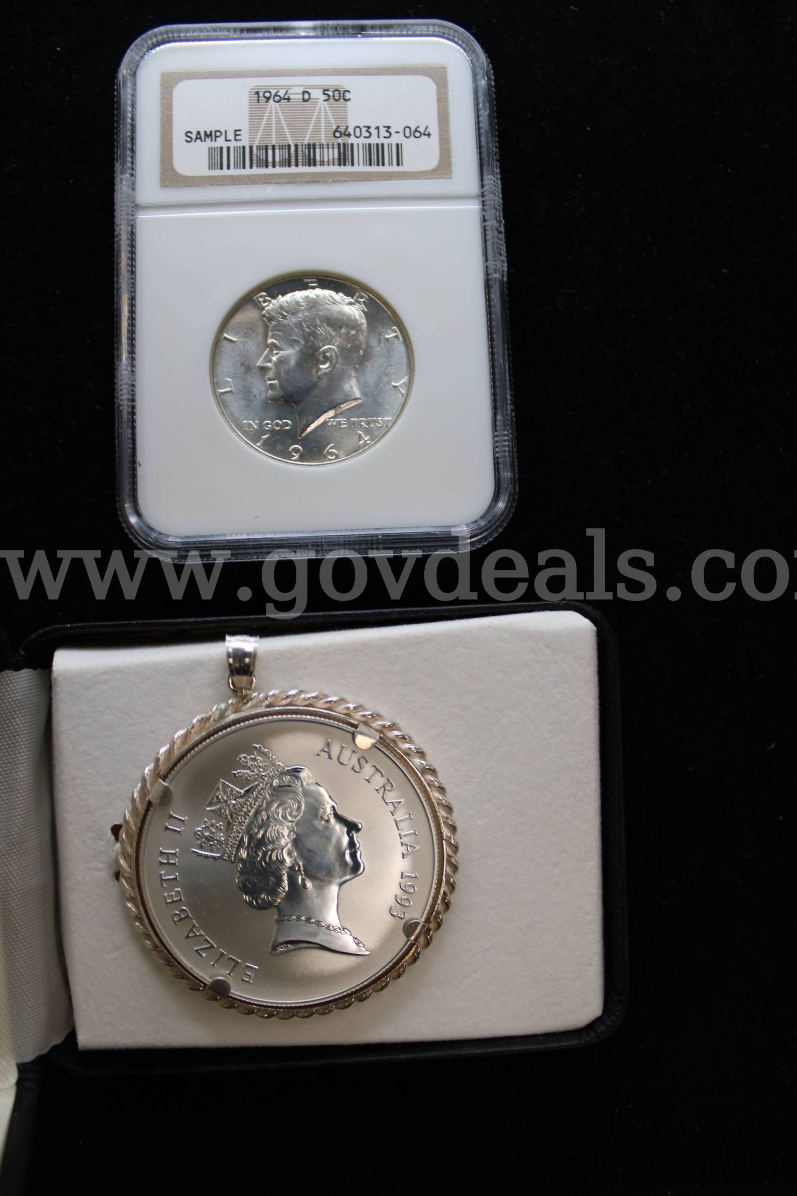 COIN SETS (4); HALF DOLLAR (1); FOREIGN COIN (3); NICKEL (1); TOKEN (1)   Government Surplus Auction - Photo #4