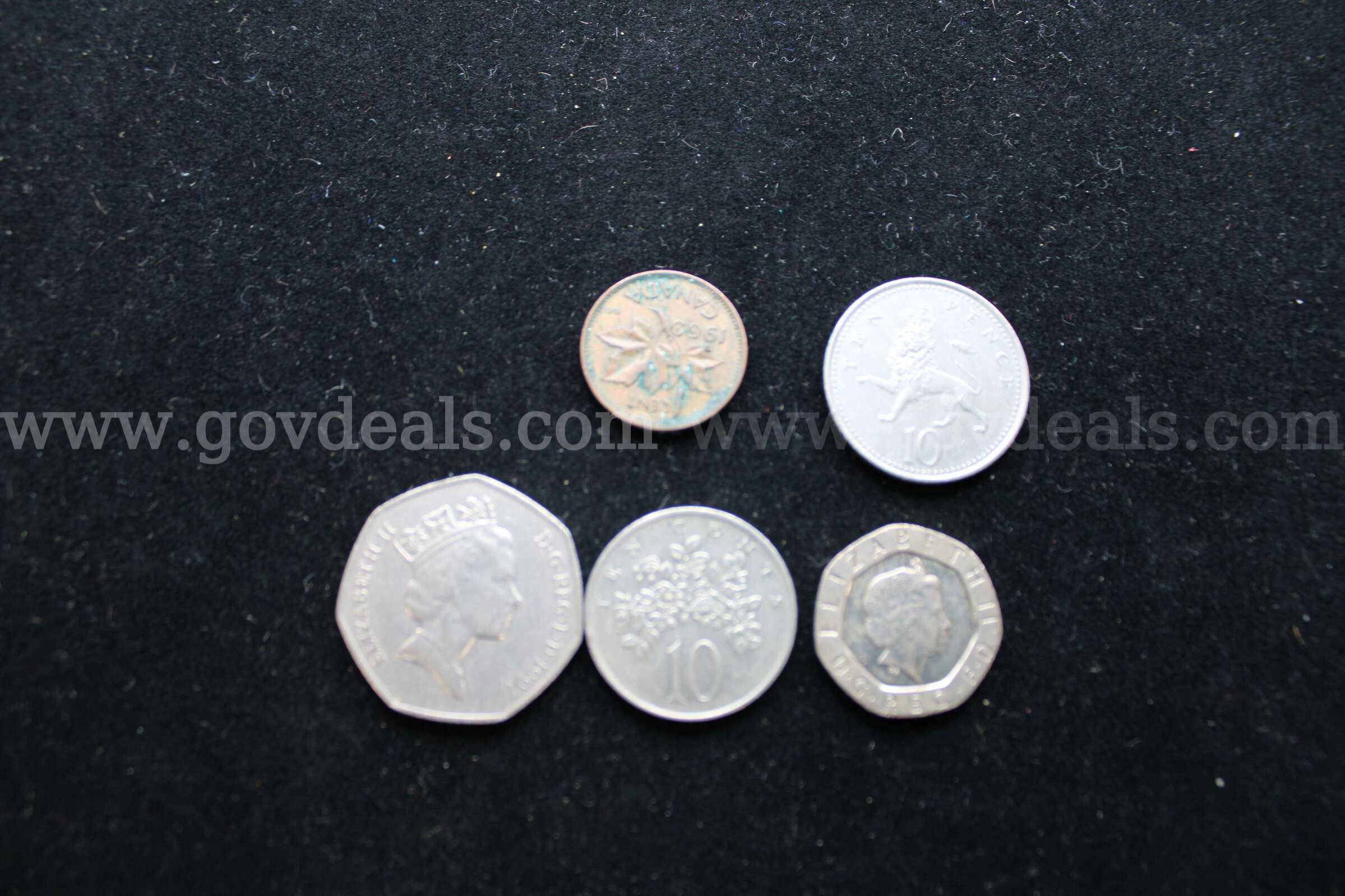 FOREIGN COINS (5),   Government Surplus Auction - Primary Photo