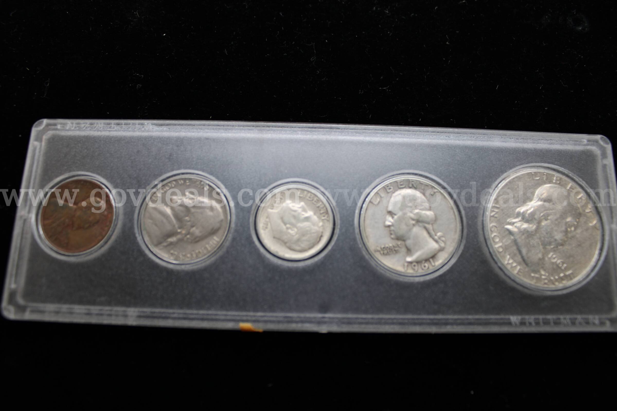 $0.50 COIN (1), 0.25 COIN (1), 0.10 COIN (1), 0.05 COIN (1), 0.01 COIN (1)   Government Surplus Auction - Primary Photo