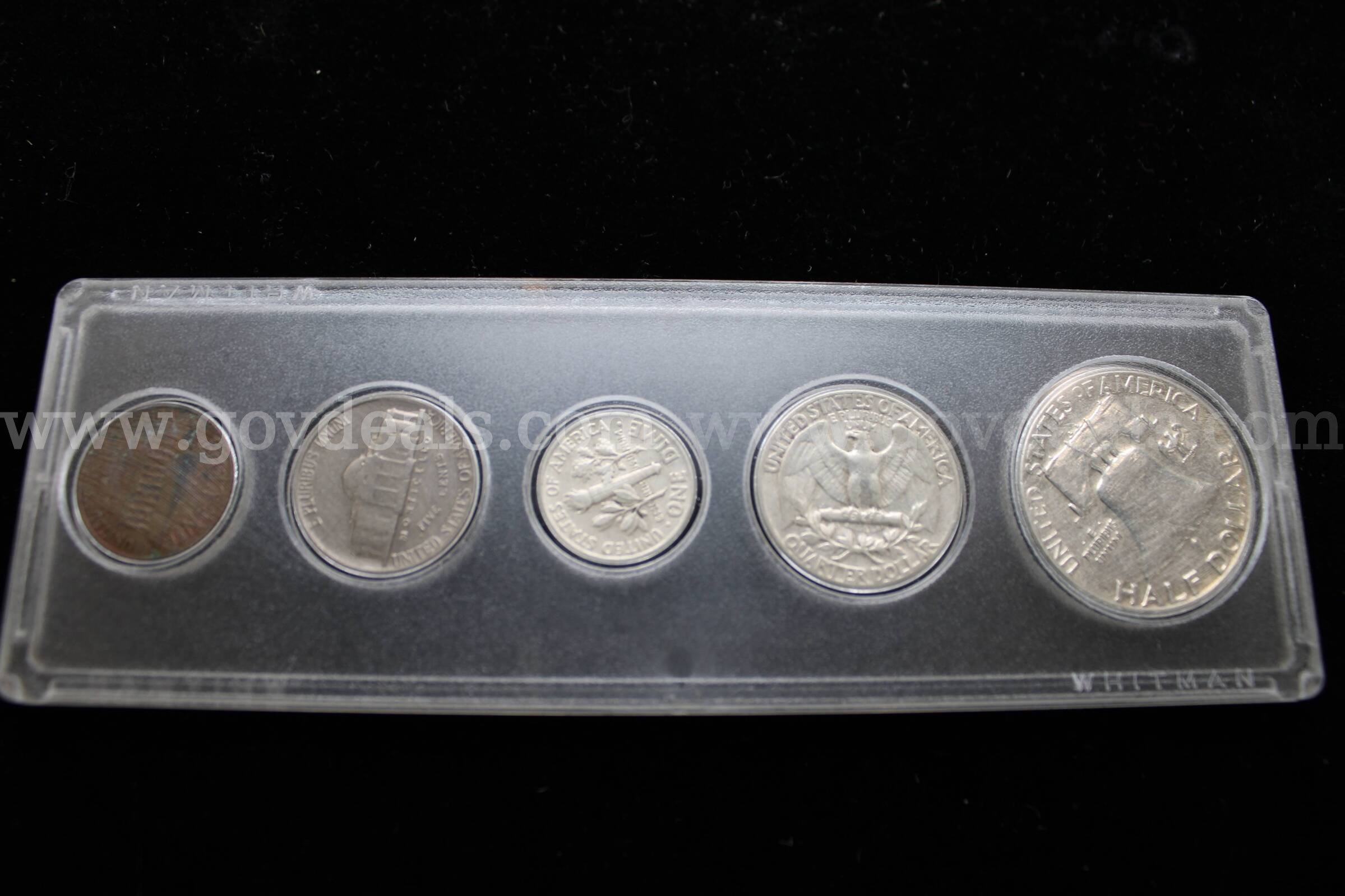 $0.50 COIN (1), 0.25 COIN (1), 0.10 COIN (1), 0.05 COIN (1), 0.01 COIN (1)   Government Surplus Auction - Photo #2