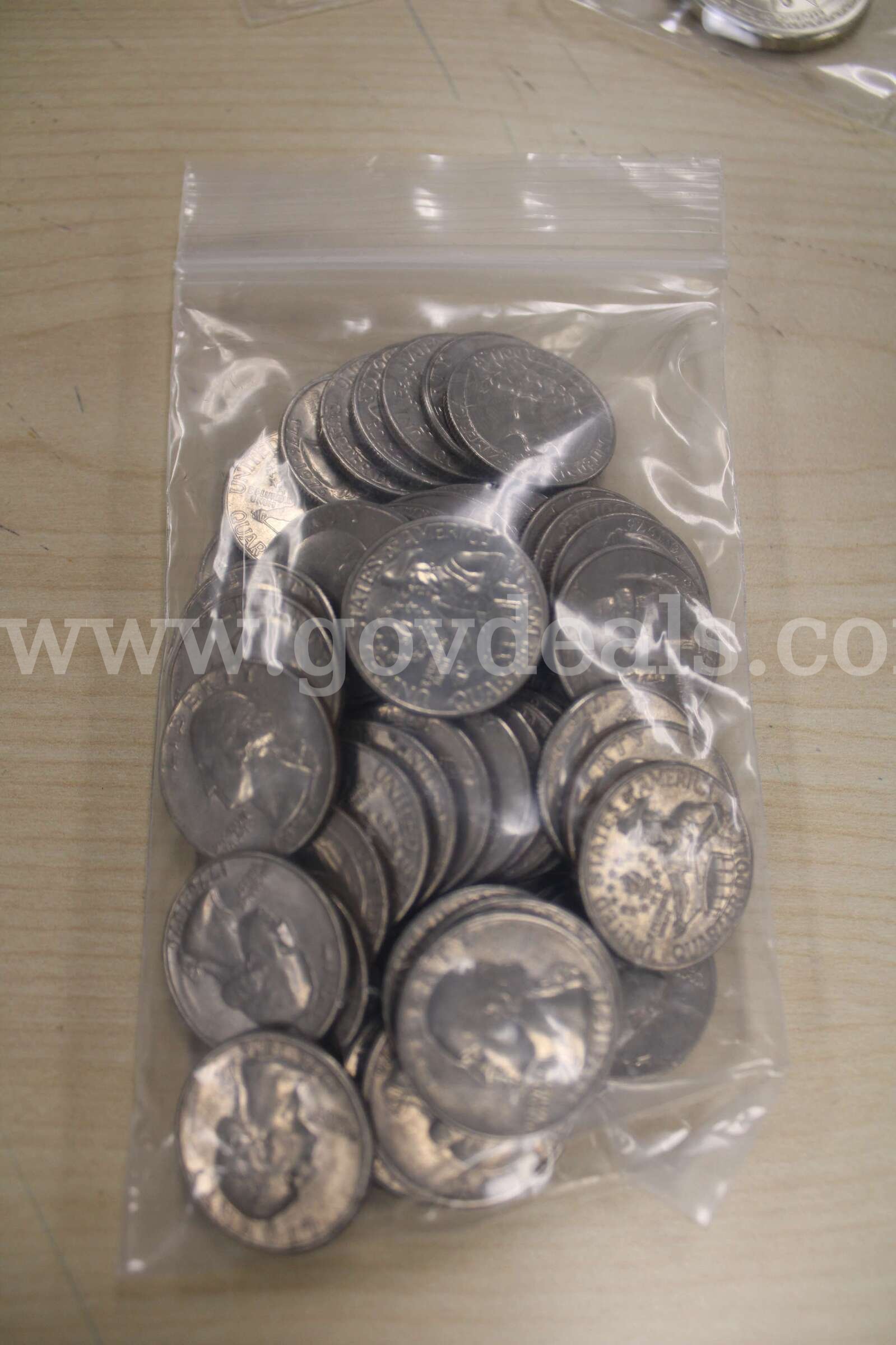 PROOF SET (1); COLLECTORS COINS (10); $1 COIN (3); QUARTER (56); PENNY (56)   Government Surplus Auction - Photo #2