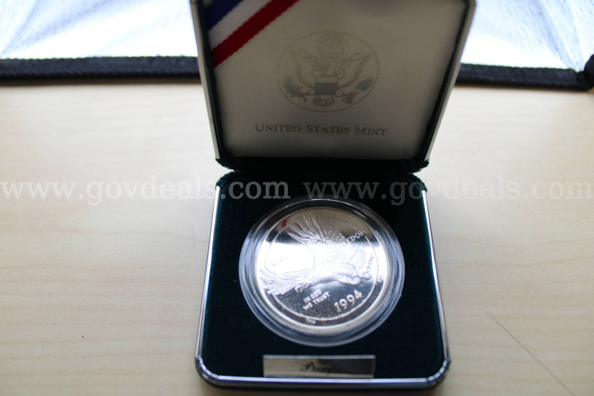PROOF SET (1); COLLECTORS COINS (10); $1 COIN (3); QUARTER (56); PENNY (56)   Government Surplus Auction - Photo #5