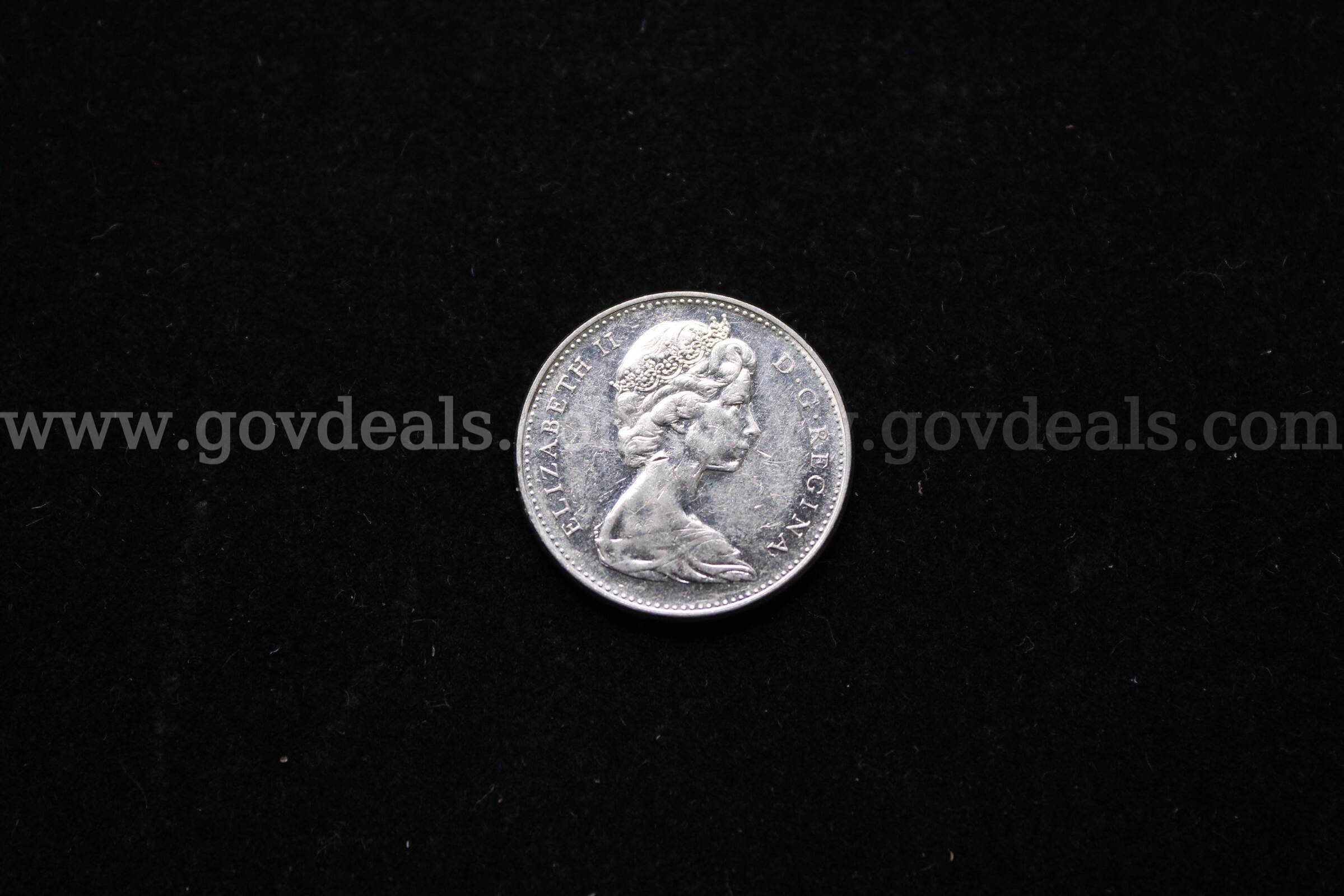 HALF $ (14); DIME (1); PENNY (100); FOREIGN COIN (1)  100 Government Surplus Auction - Photo #3