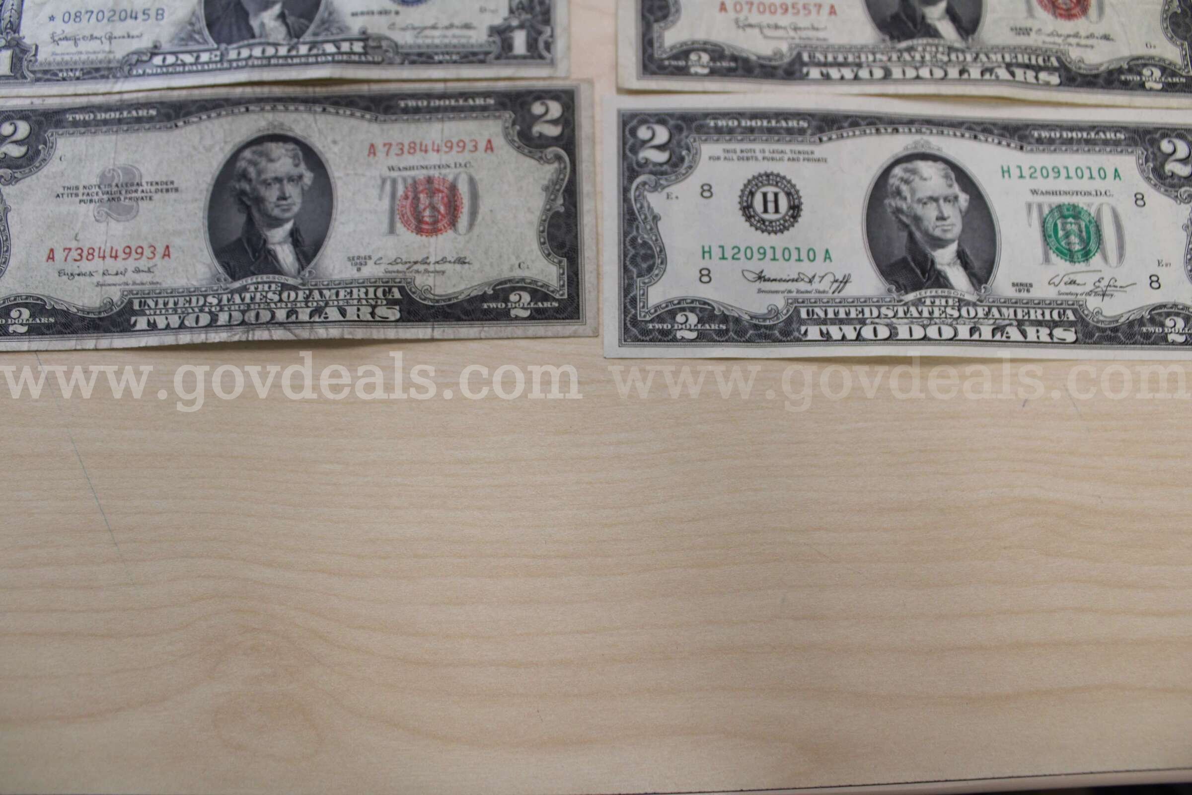 $2 BILL (3); $1 BILL (11)   Government Surplus Auction - Photo #4