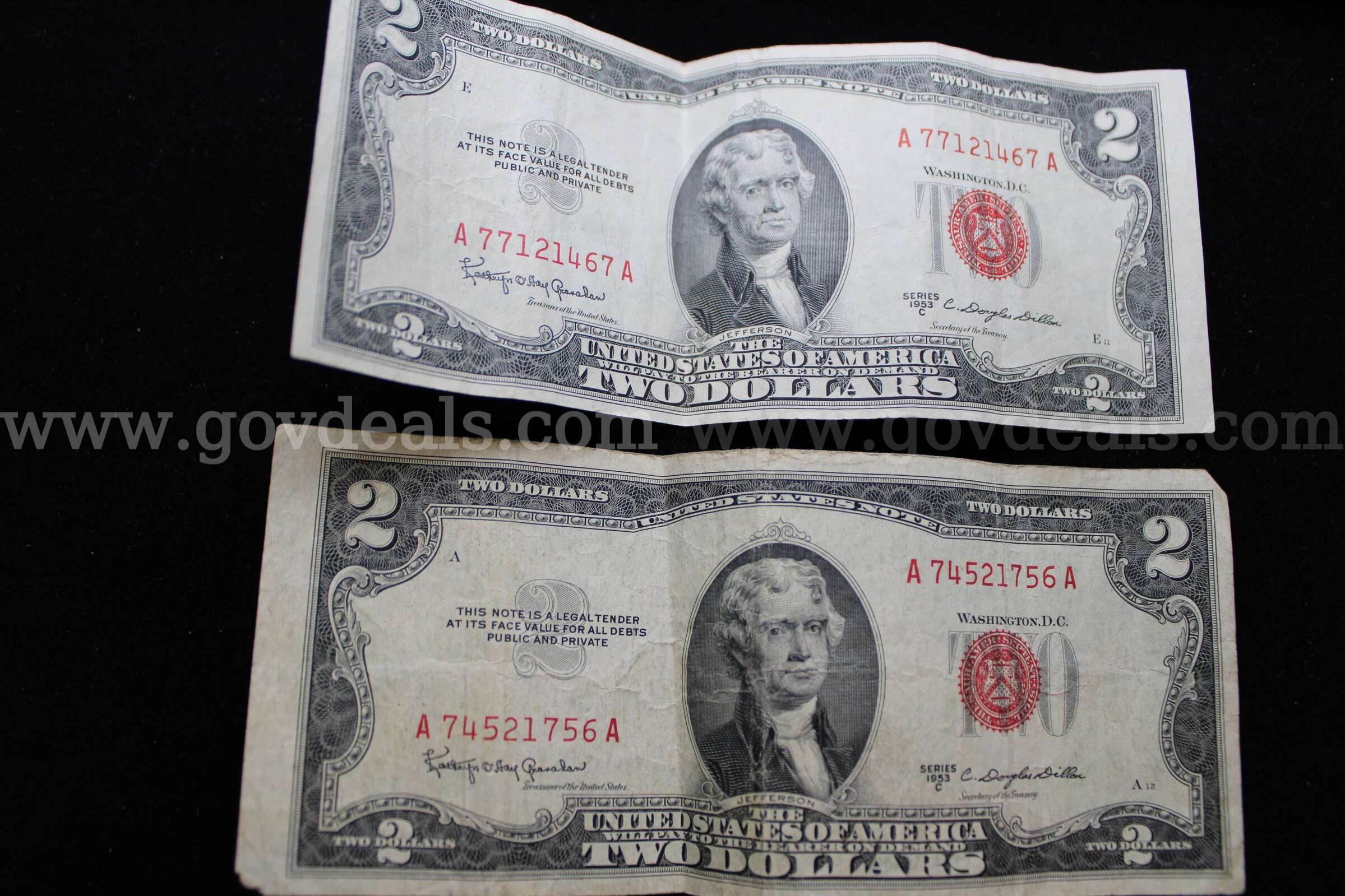 $2 BILL (2)   Government Surplus Auction - Primary Photo