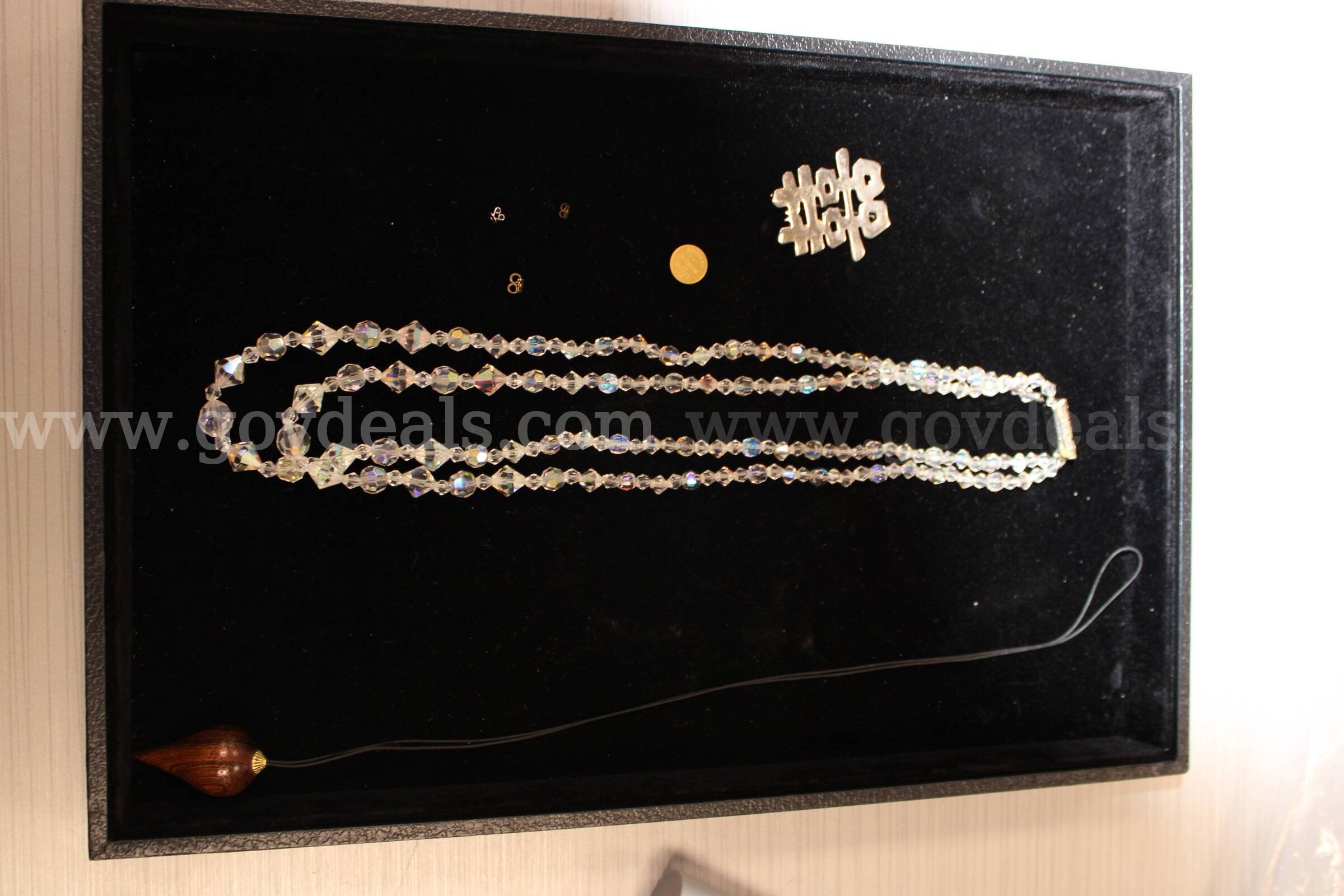 NECKLACE (2); PIN (1); EARRING BACKS; MISC PC (1)   Government Surplus Auction - Primary Photo