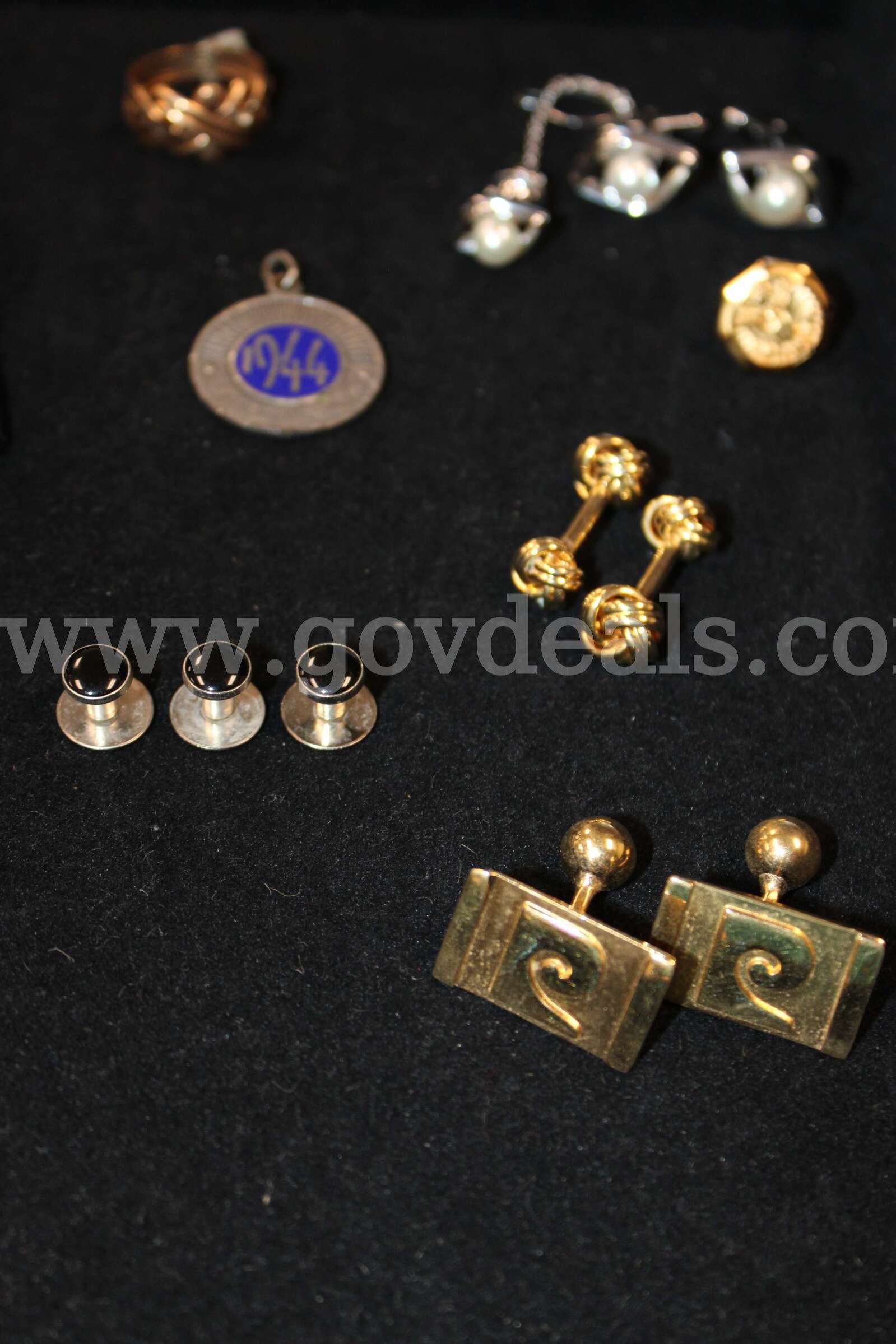 Watch (1)    Ring (3)     Bracelet (1)    Cuff Link Pair (3)  Tie (1)   Charm (1   Government Surplus Auction - Photo #3