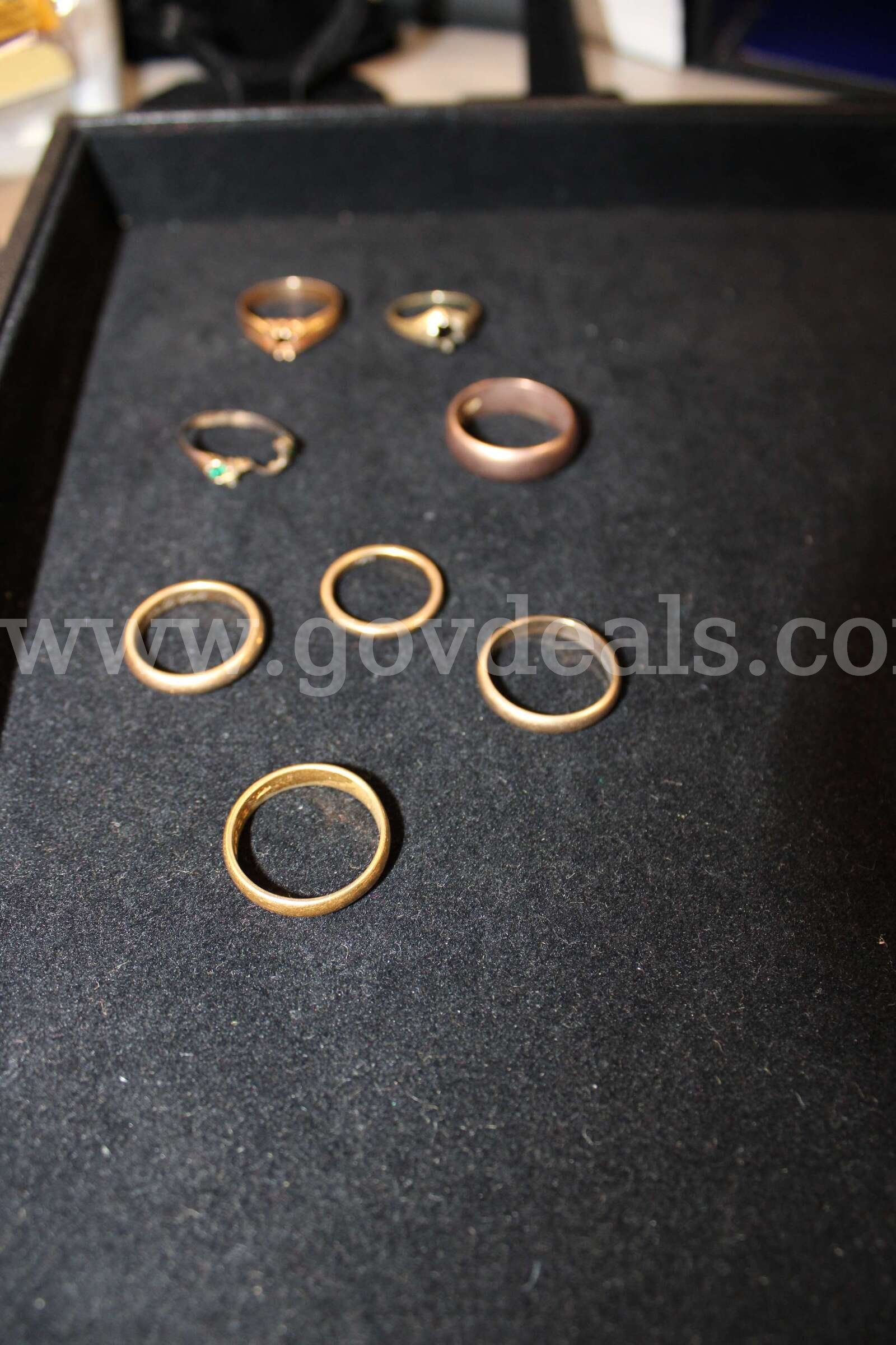 Rings (8)   Charm (1)   Government Surplus Auction - Primary Photo