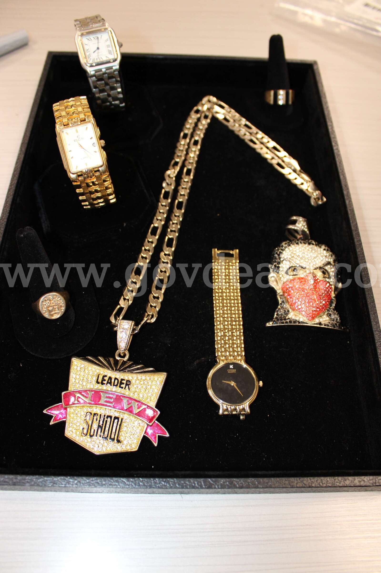 PENDANT (1); NECKLACE (1); WATCH (3); RING (2)   Government Surplus Auction - Primary Photo