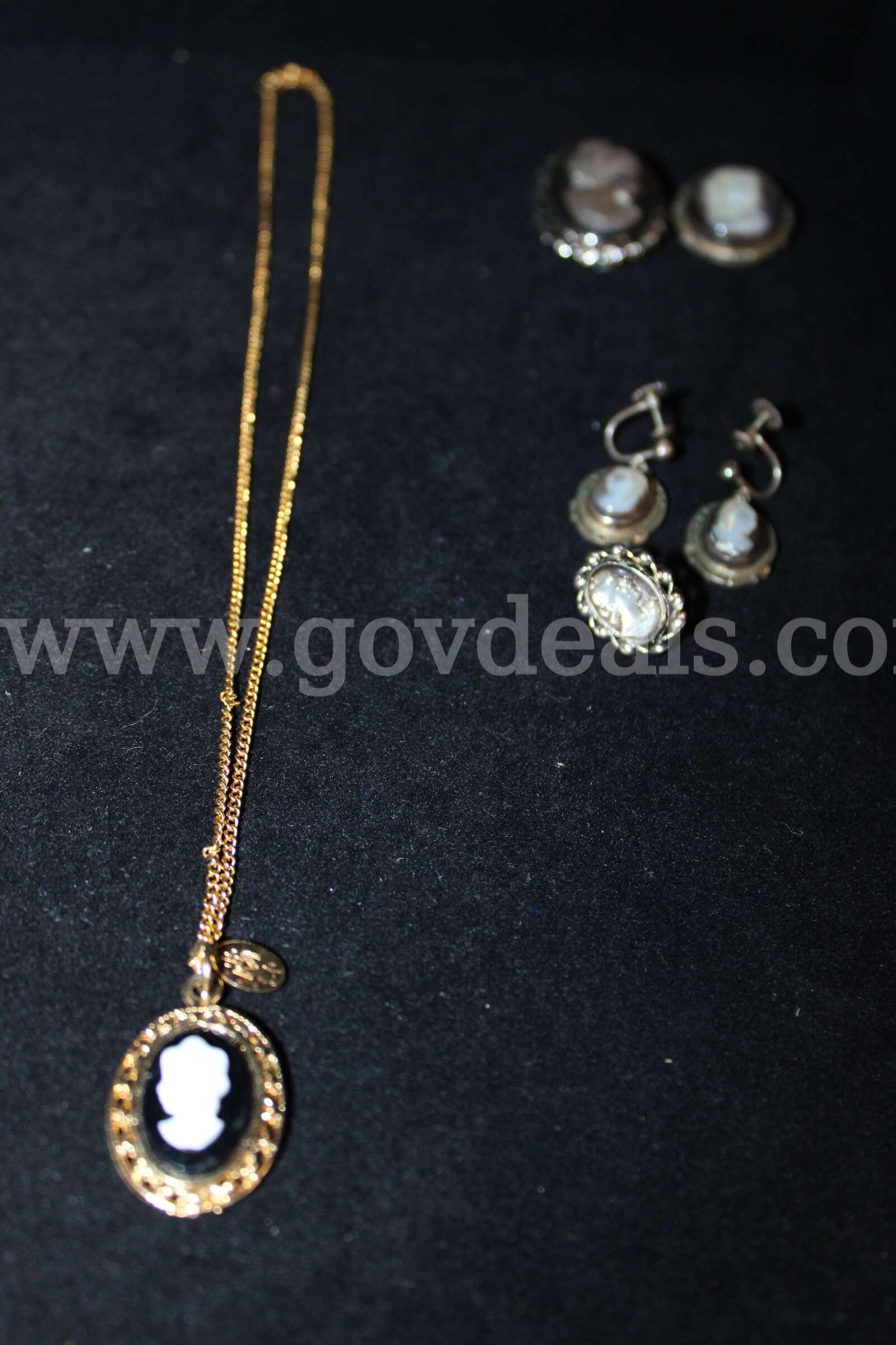 2 Brooch   1 Necklace  1 Pair Earrings   1 Single Earring   Government Surplus Auction - Primary Photo