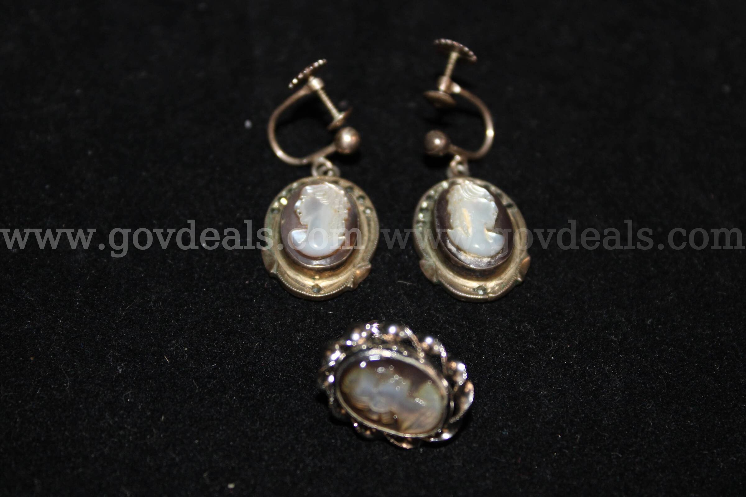 2 Brooch   1 Necklace  1 Pair Earrings   1 Single Earring   Government Surplus Auction - Photo #3