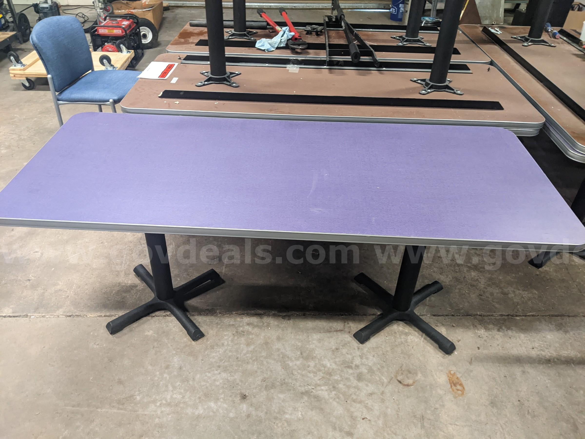 (x9) 72" L x 30"W Laminate Tables   Government Surplus Auction - Primary Photo