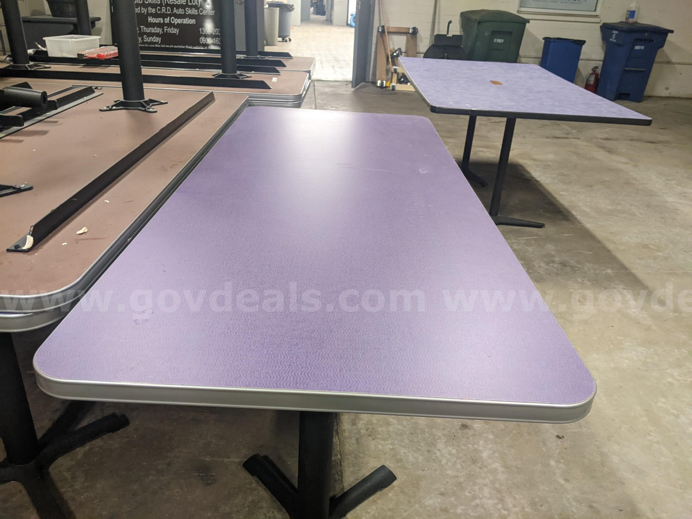 (x9) 72" L x 30"W Laminate Tables   Government Surplus Auction - Photo #2