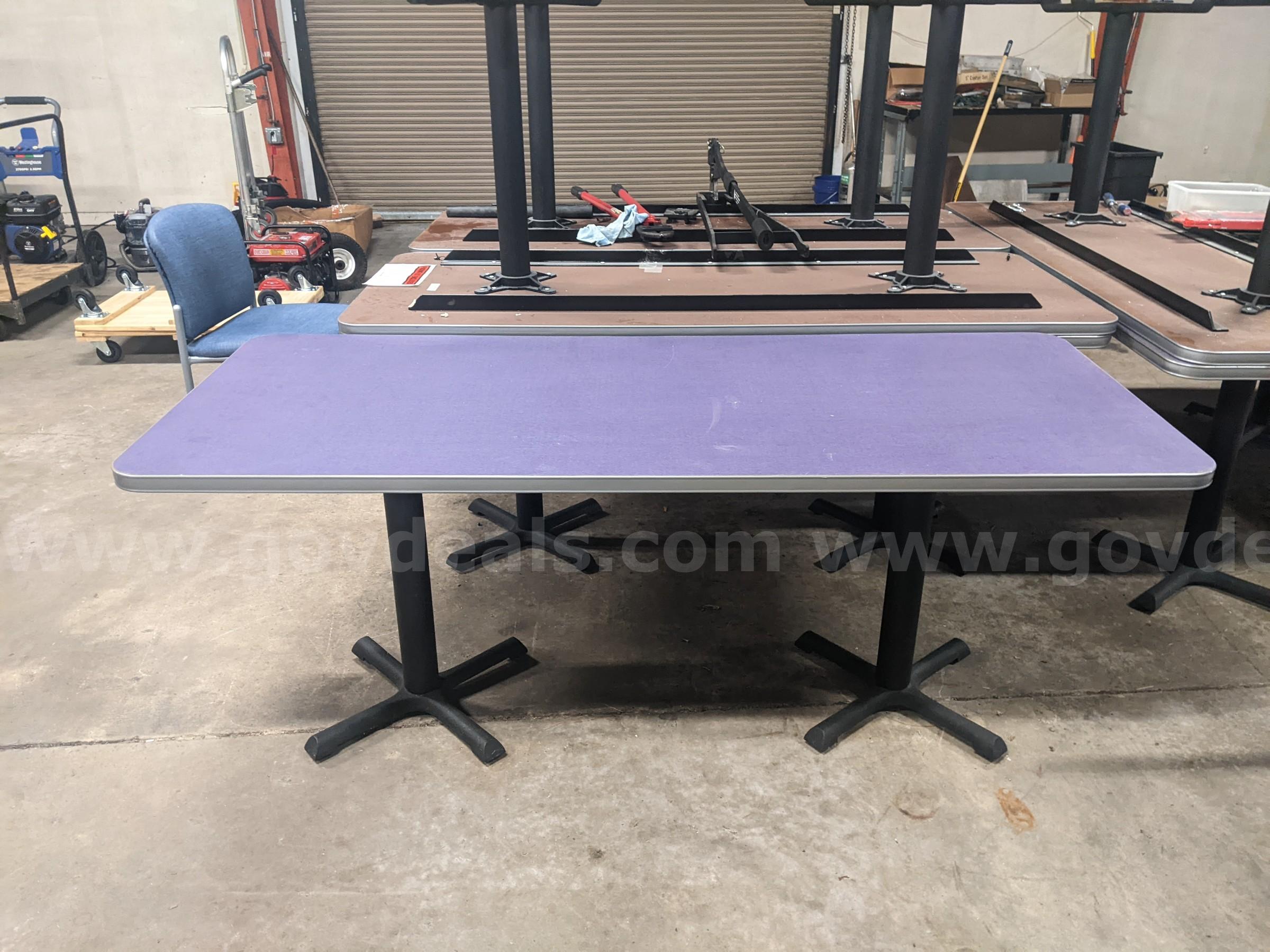(x9) 72" L x 30"W Laminate Tables   Government Surplus Auction - Photo #3