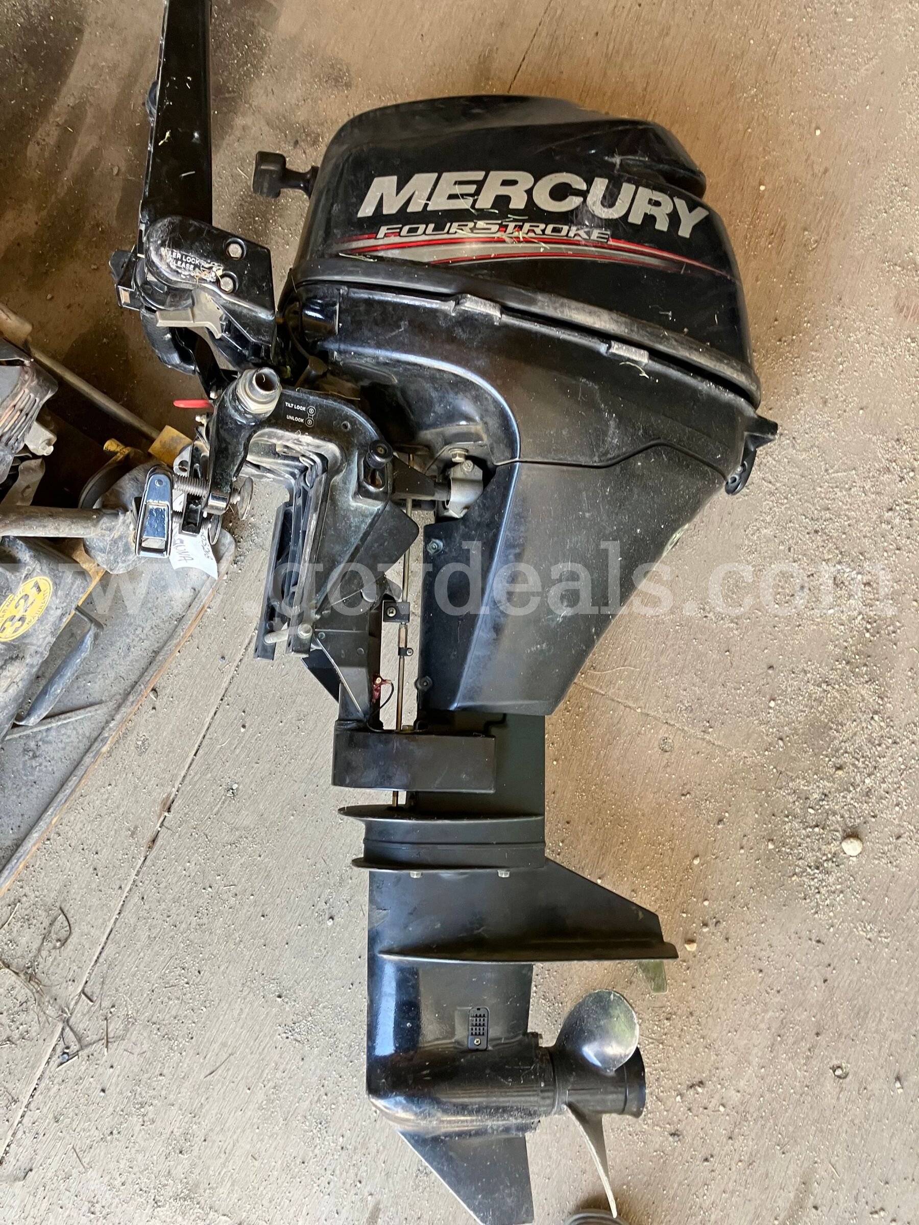 14ft Misty River Boat, Trailer, and Mercury Four Stroke Motor Karavan Trailer  Government Surplus Auction - Photo #6