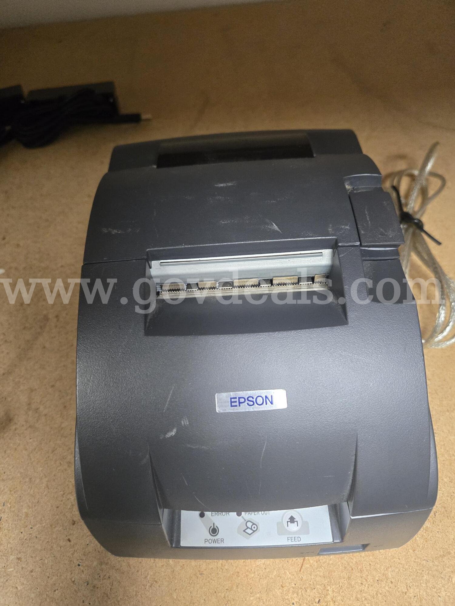 Lot of 9 Epson, Sharp & Star Thermal Printers - POS Hardware with Assorted Cabling Epson, Bixolon, Star, Ithaca, Sharp, NCR  Government Surplus Auction - Photo #3