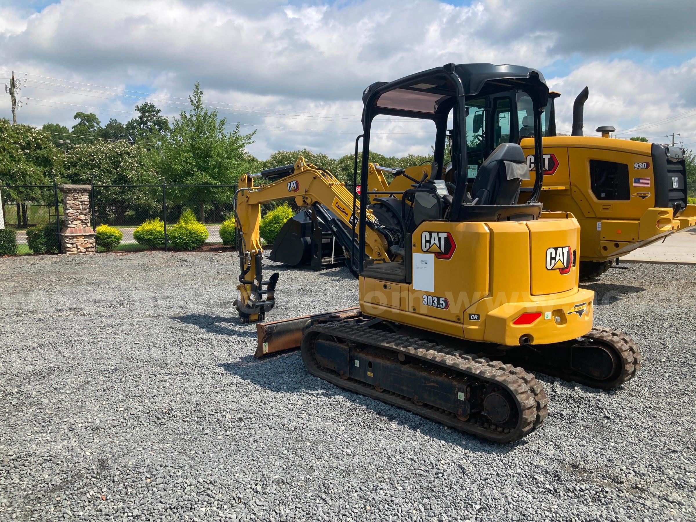 2022 Caterpillar 303.5 CR Compact Hydraulic Excavator Caterpillar 303 Government Surplus Auction - Photo #2