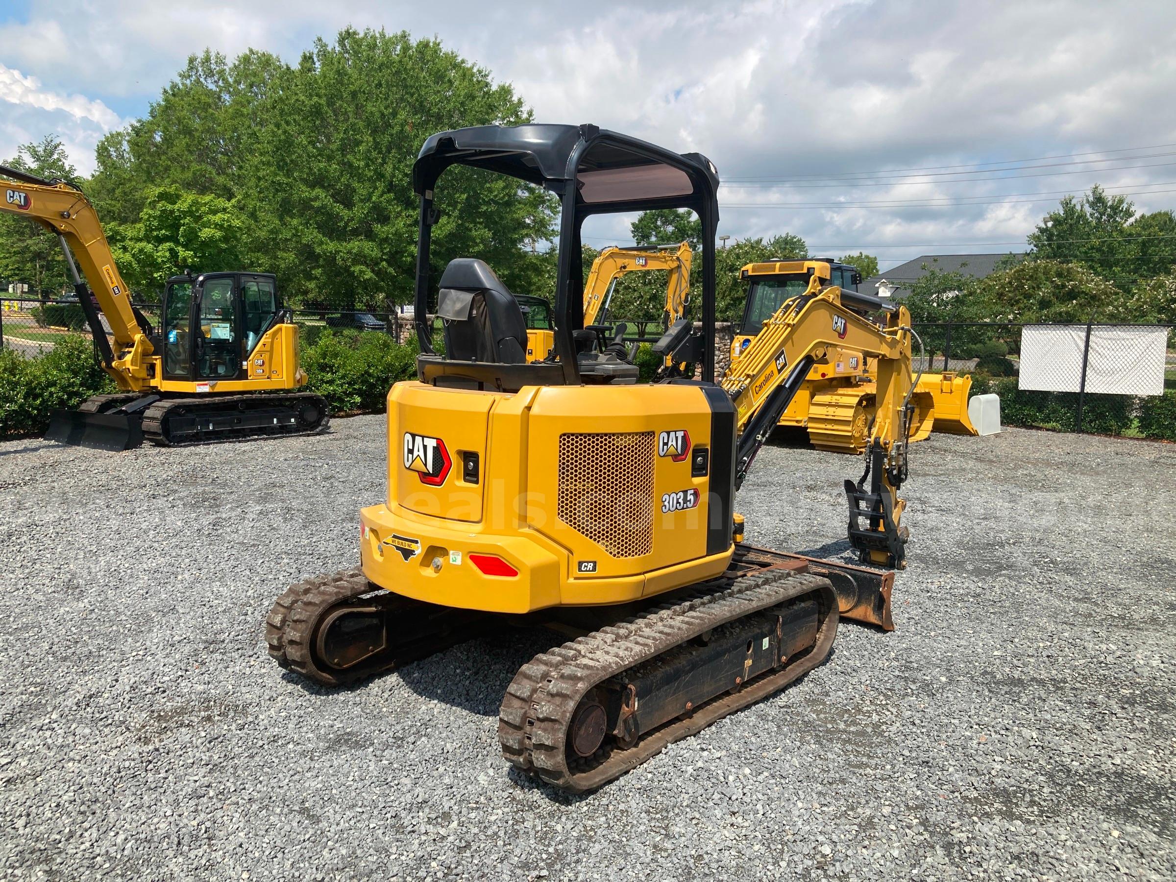 2022 Caterpillar 303.5 CR Compact Hydraulic Excavator Caterpillar 303 Government Surplus Auction - Photo #3