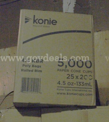 Konie Paper Cone Cups Konie Cups International Inc 4.5 KBR Government Surplus Auction - Photo #2