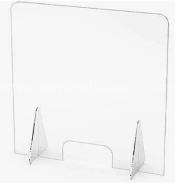 Plexiglass Countertop Sneeze Guards / Protective Shields   Government Surplus Auction - Primary Photo