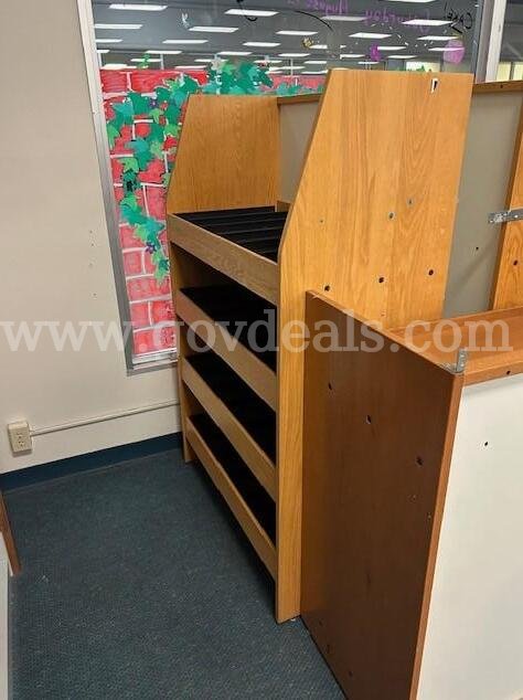 3 Media Cabinets with Pull Out Shelves   Government Surplus Auction - Photo #2