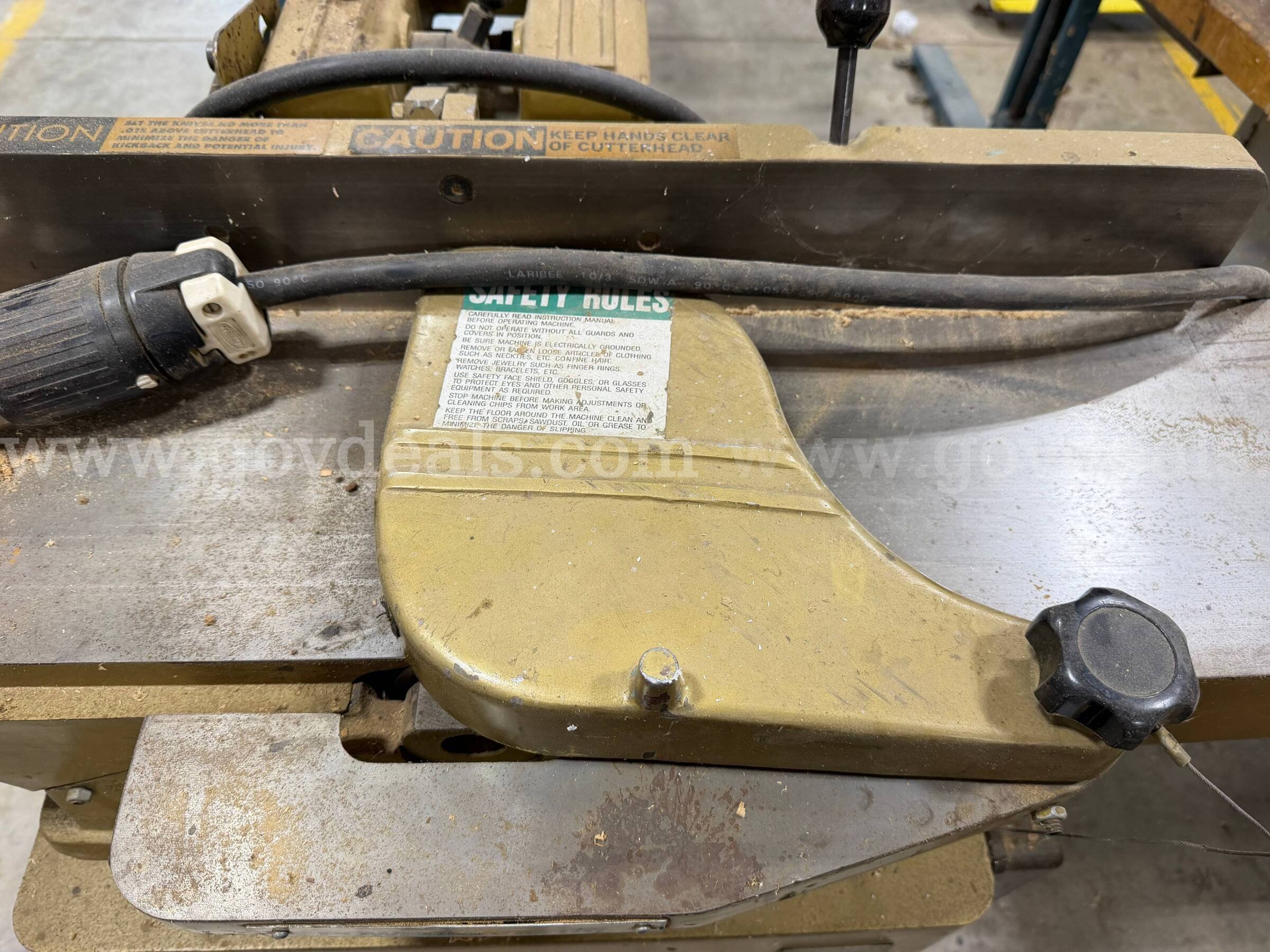 Powermatic Model 60 Jointer Powermatic 40-406 Government Surplus Auction - Photo #4