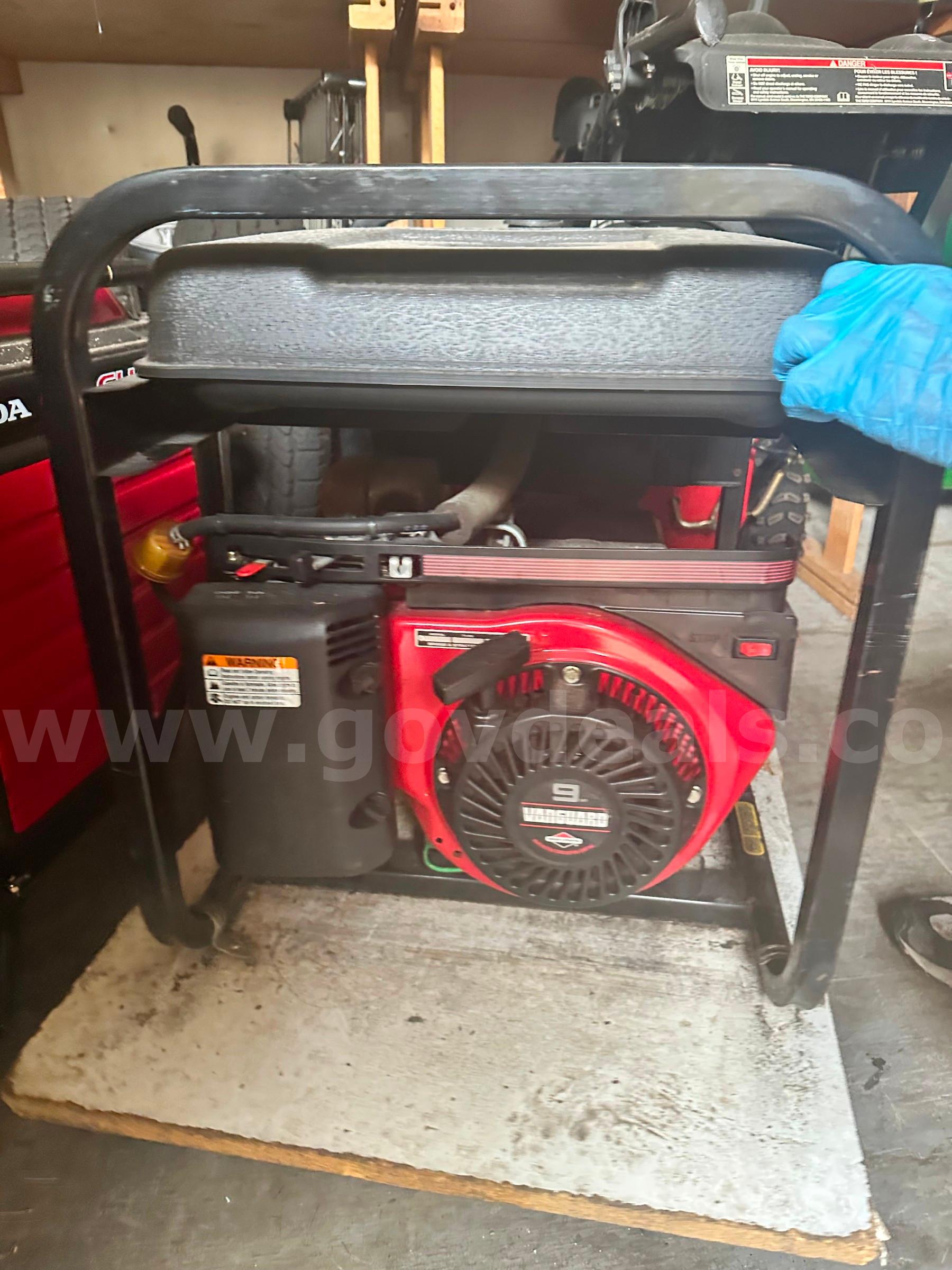 9 HP Stratton Vanguard Commercial Generator Vanguard PM0525260.02 Government Surplus Auction - Photo #5