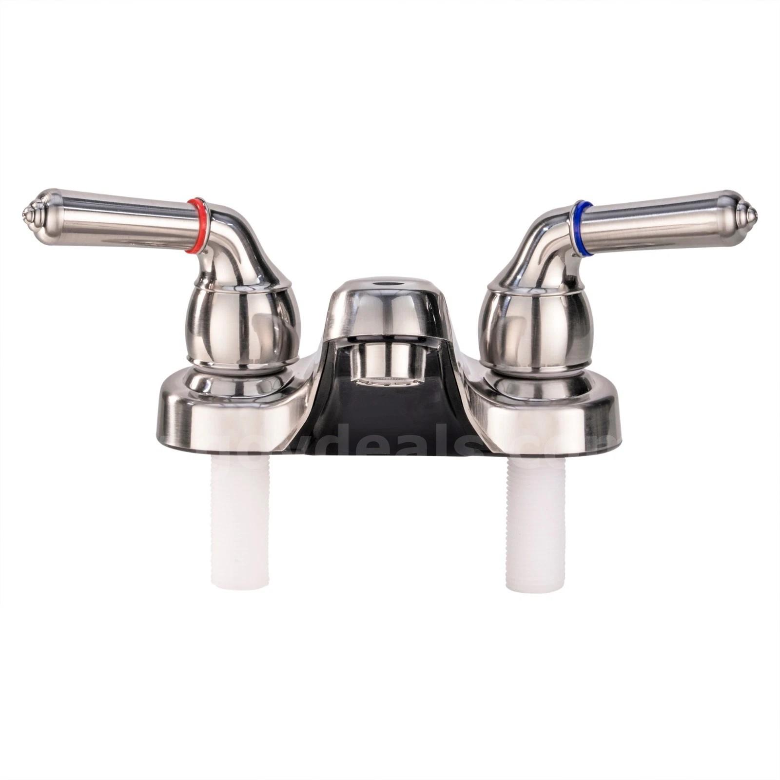 Brand New - 12 PCS - 4" Faucet Lavatory Bath Bathroom Kitchen, RV, Nickel - Shipping Available   Government Surplus Auction - Photo #2