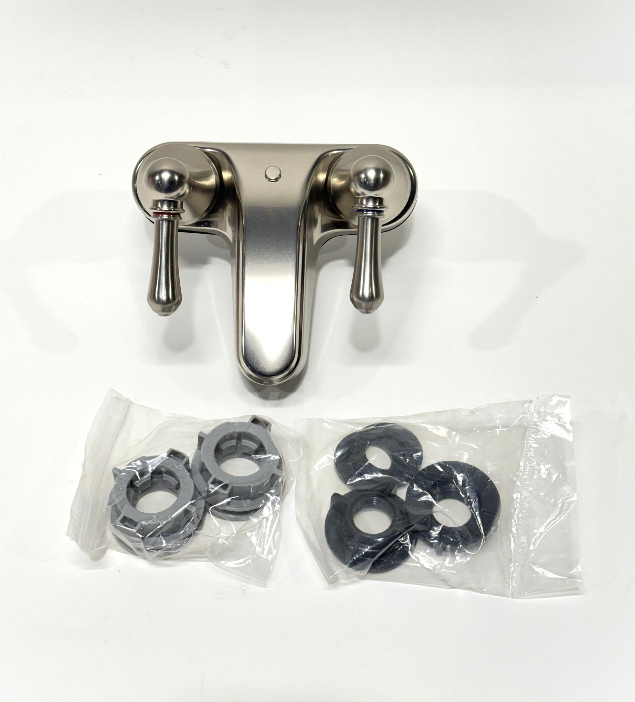 Brand New - 12 PCS - 4" Faucet Lavatory Bath Bathroom Kitchen, RV, Nickel - Shipping Available   Government Surplus Auction - Photo #5