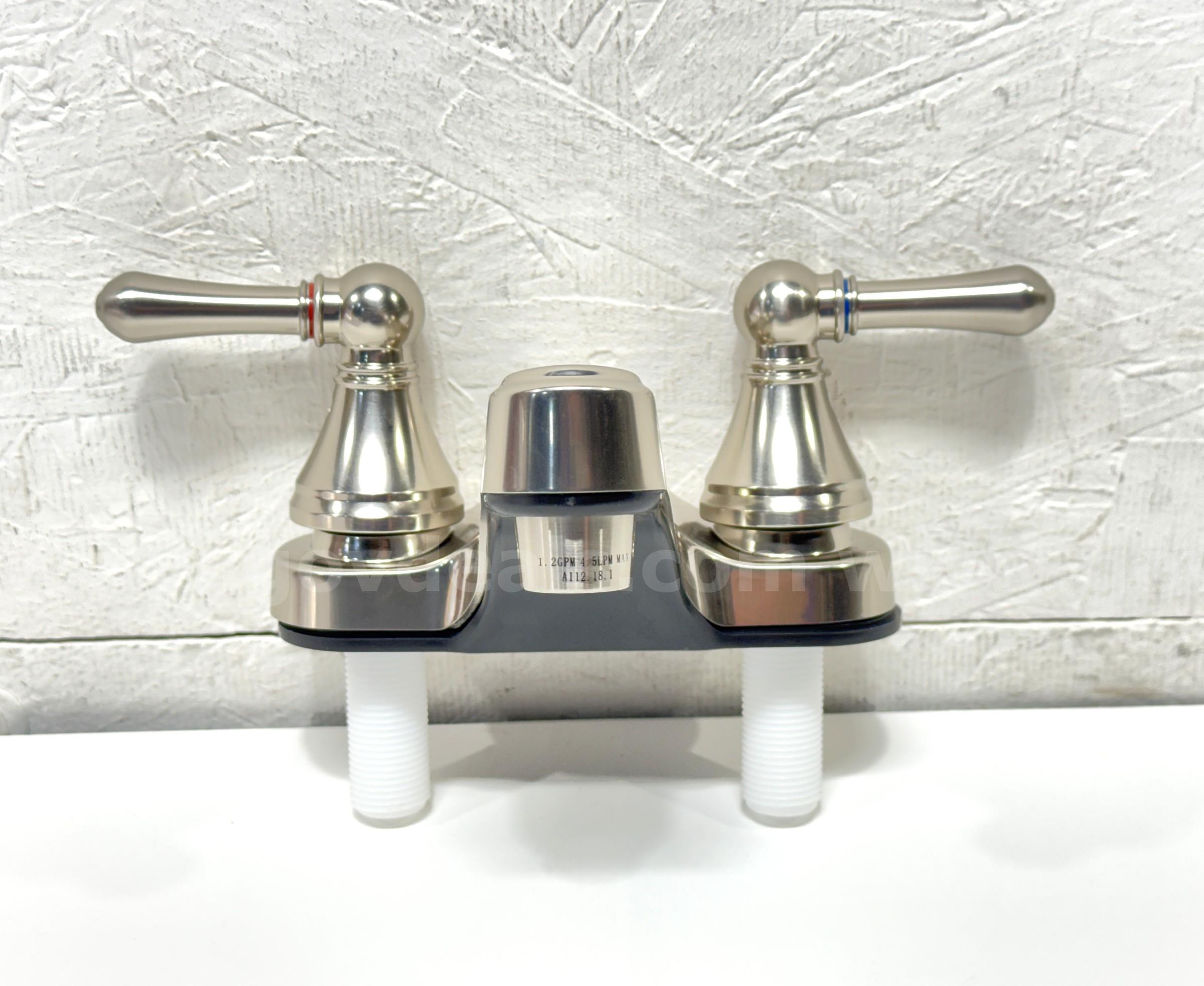 Brand New - 12 PCS - 4" Faucet Lavatory Bath Bathroom Kitchen, RV, Nickel - Shipping Available   Government Surplus Auction - Photo #6