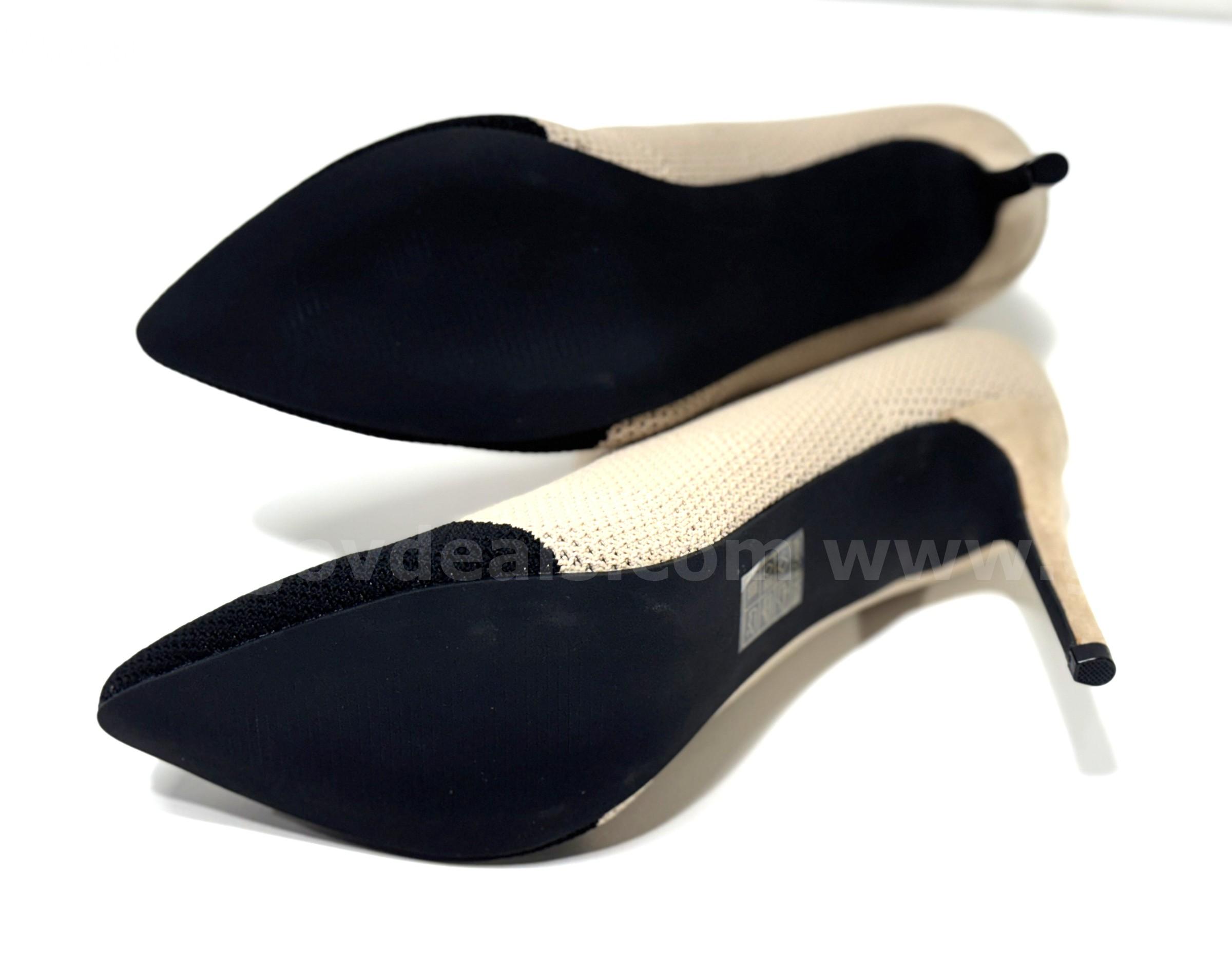 Brand New - Pointed Toe Stiletto Ankle Boots, Nude/Black, Size 10 - Shipping Available   Government Surplus Auction - Photo #5