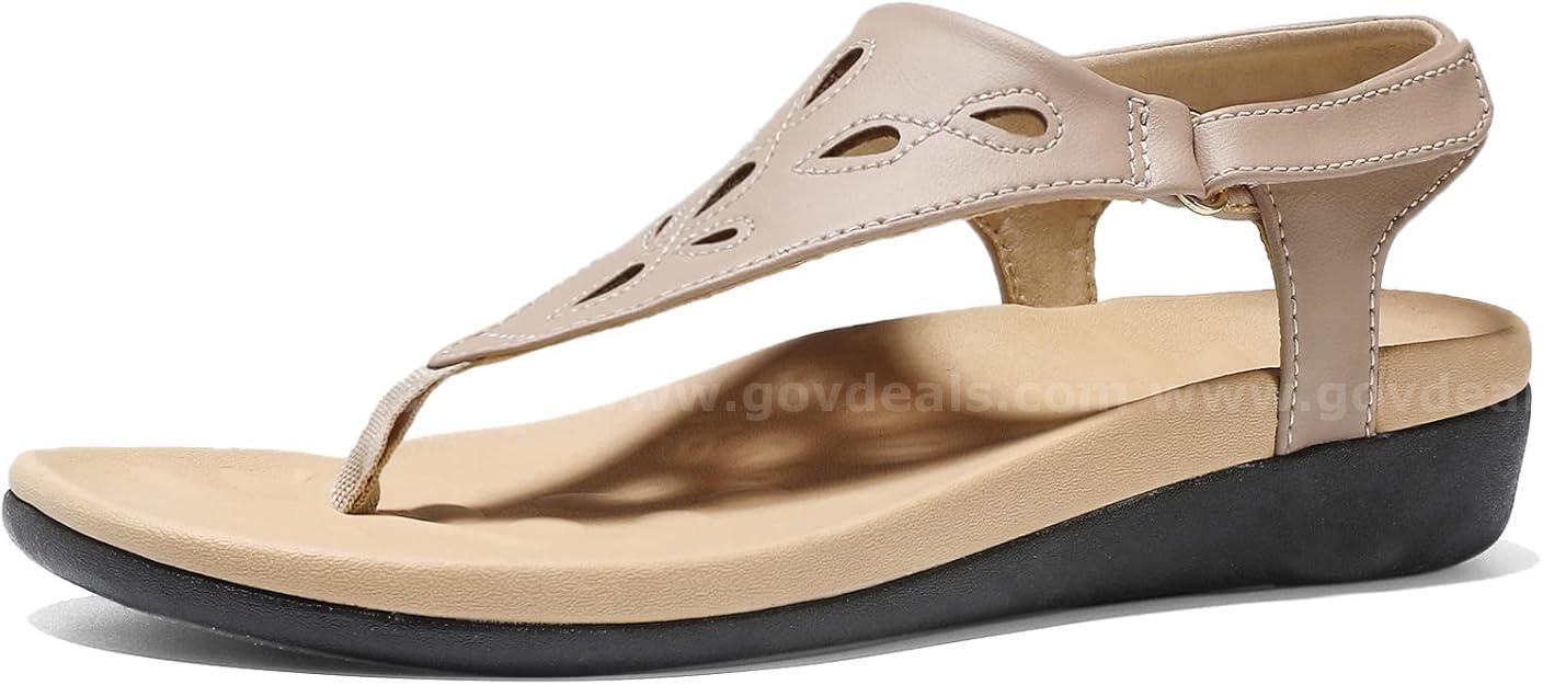 Brand New - Womens Arch Support Sandals Orthotic, Beige, Size 8.5 - Shipping Available   Government Surplus Auction - Photo #3