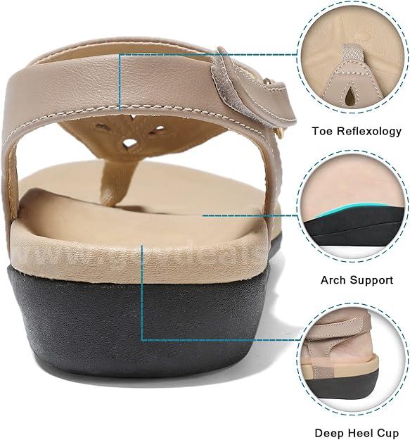 Brand New - Womens Arch Support Sandals Orthotic, Beige, Size 8.5 - Shipping Available   Government Surplus Auction - Photo #4