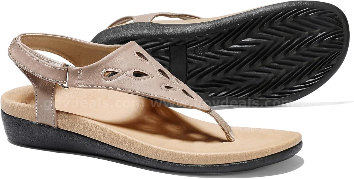 Brand New - Womens Arch Support Sandals Orthotic, Beige, Size 8.5 - Shipping Available   Government Surplus Auction - Photo #6