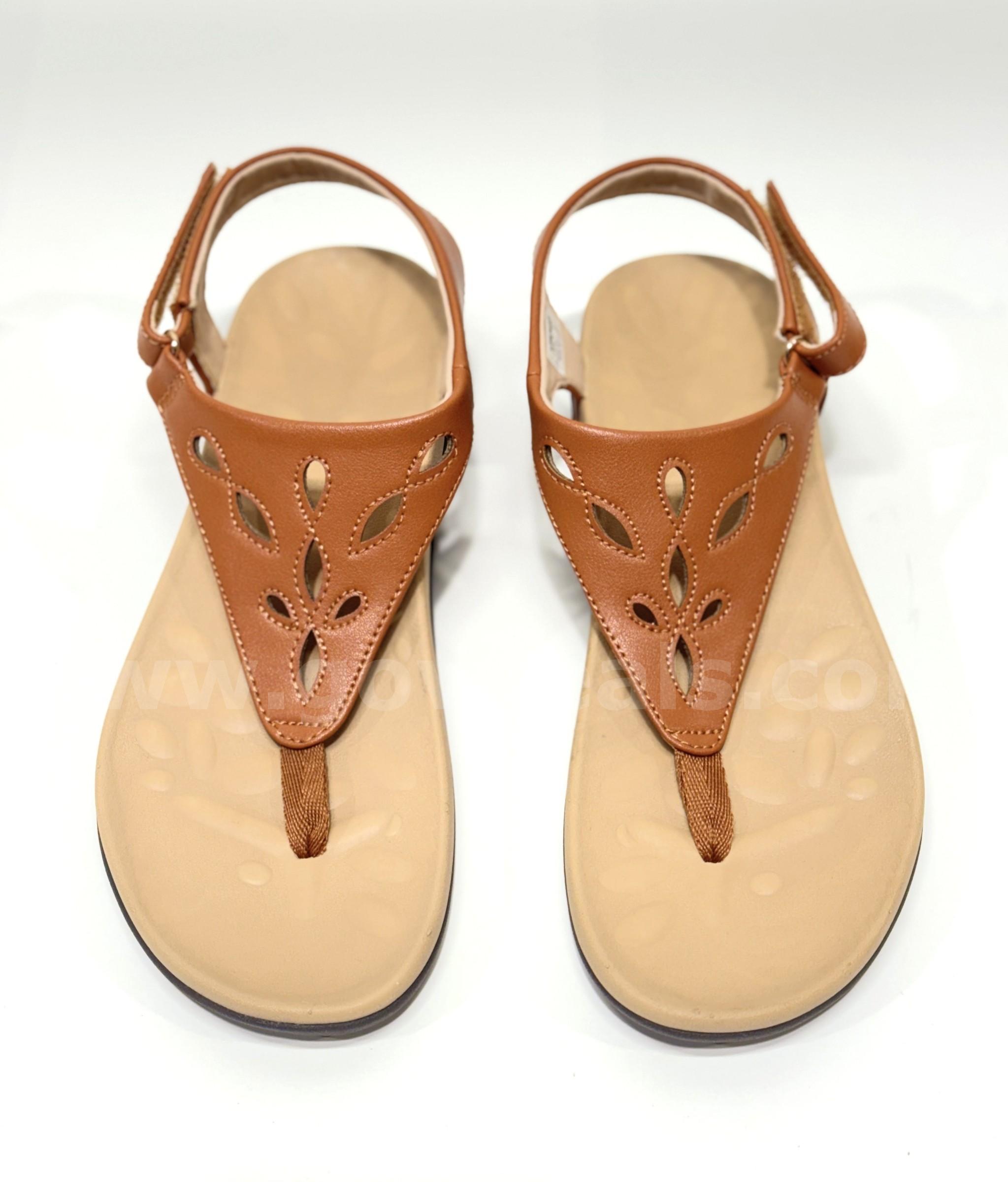 Brand New - Womens Arch Support Sandals Orthotic, Brown, Size 8.5 - Shipping Available   Government Surplus Auction - Primary Photo