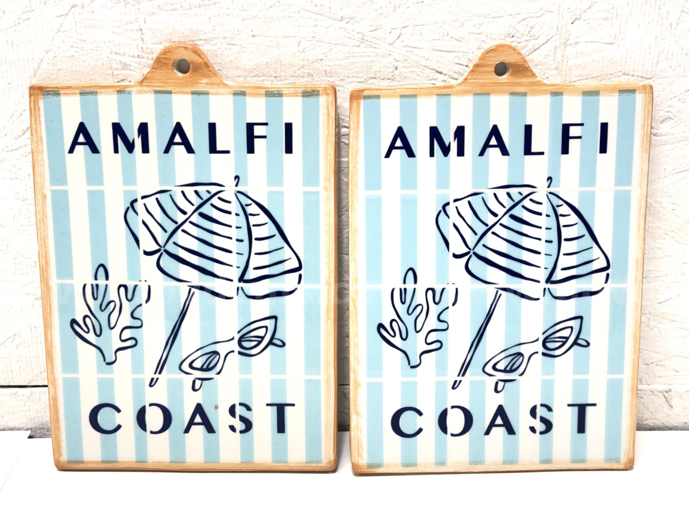 Brand New - 2PCS - Ceramic Wall Decor Boards Dolce Vita, Pink and Amelfi Coast, Blue - Shipping Available   Government Surplus Auction - Primary Photo