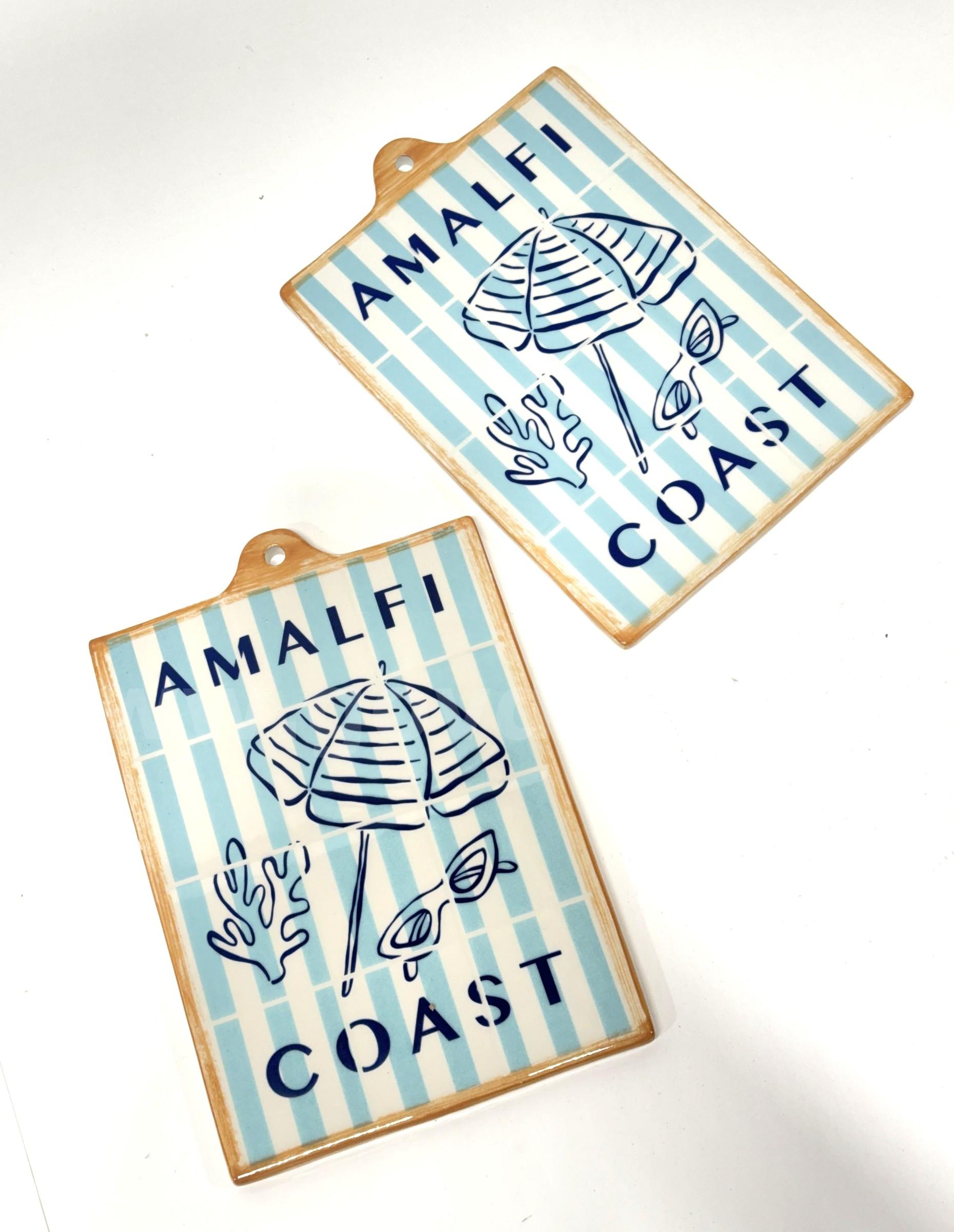 Brand New - 2PCS - Ceramic Wall Decor Boards Dolce Vita, Pink and Amelfi Coast, Blue - Shipping Available   Government Surplus Auction - Photo #2