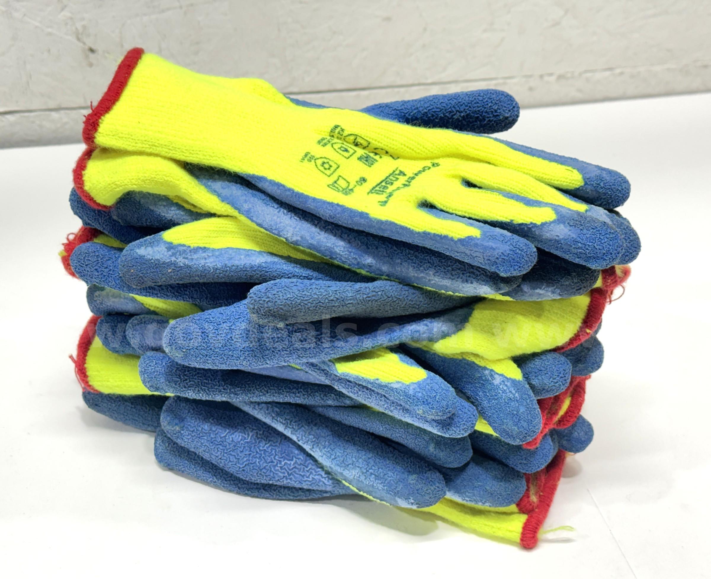 Brand New - 6 Pairs - Powerflex 80-400 Thermal Latex Coated Gloves, Size Small - Shipping Available  400 Government Surplus Auction - Photo #4
