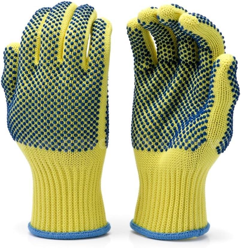 Brand New - 12 Pairs - Products Yellow Kevlar Knit Cut Resistant Work Gloves - Shipping Available   Government Surplus Auction - Primary Photo